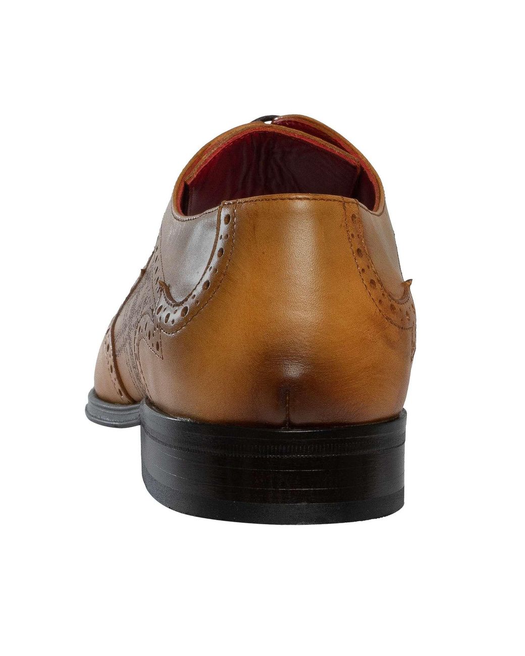 Jeffery West Brown Scottish Leather Derby Shoes for men