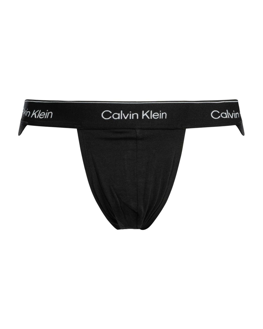 Calvin Klein Black 3 Pack Icon Jockstrap for men