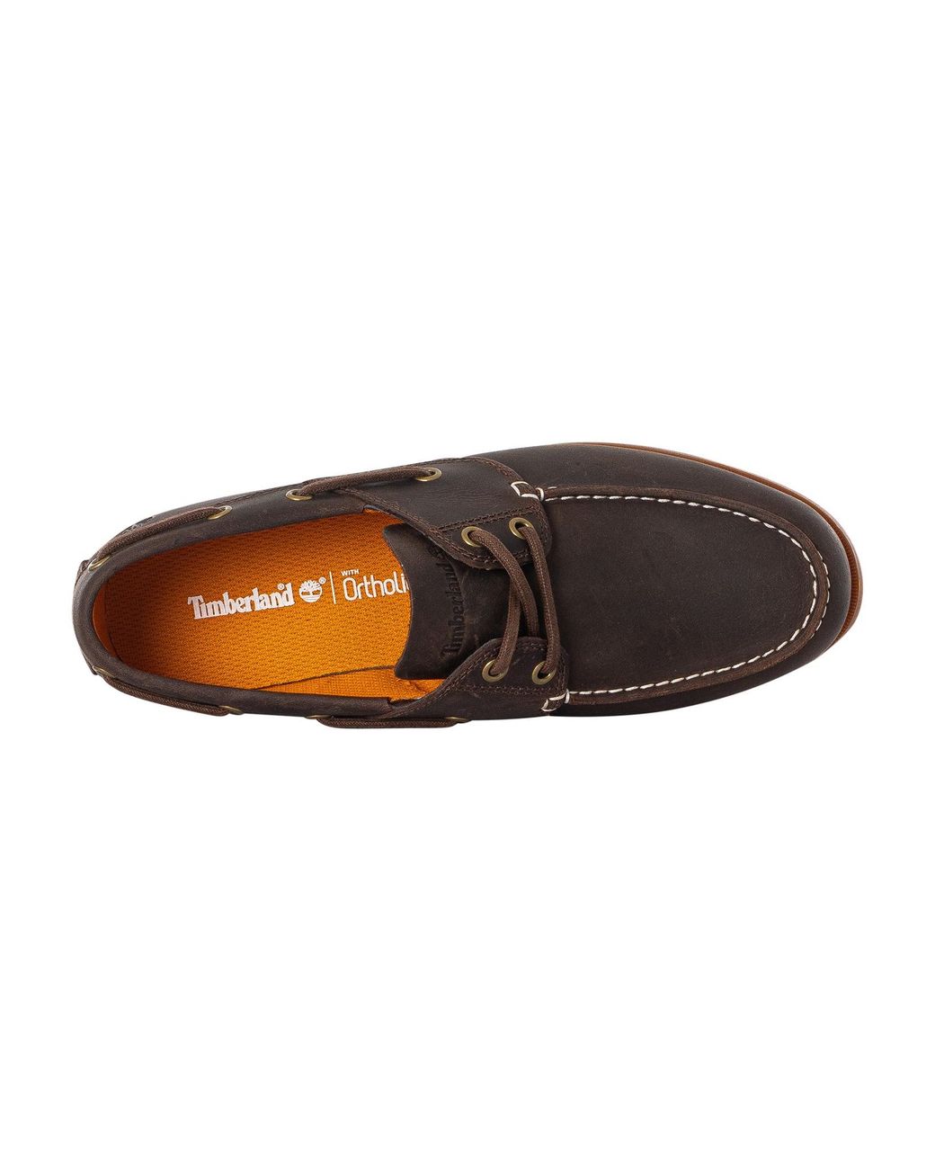 Timberland Brown Cedar Bay Leather Boat Shoes for men