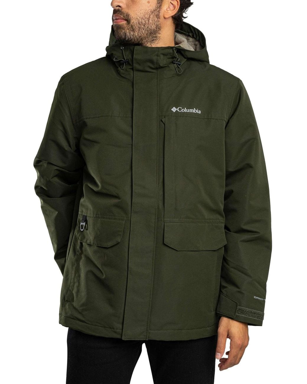 Columbia Green Landroamer Waterproof Fleece Lined Jacket for men
