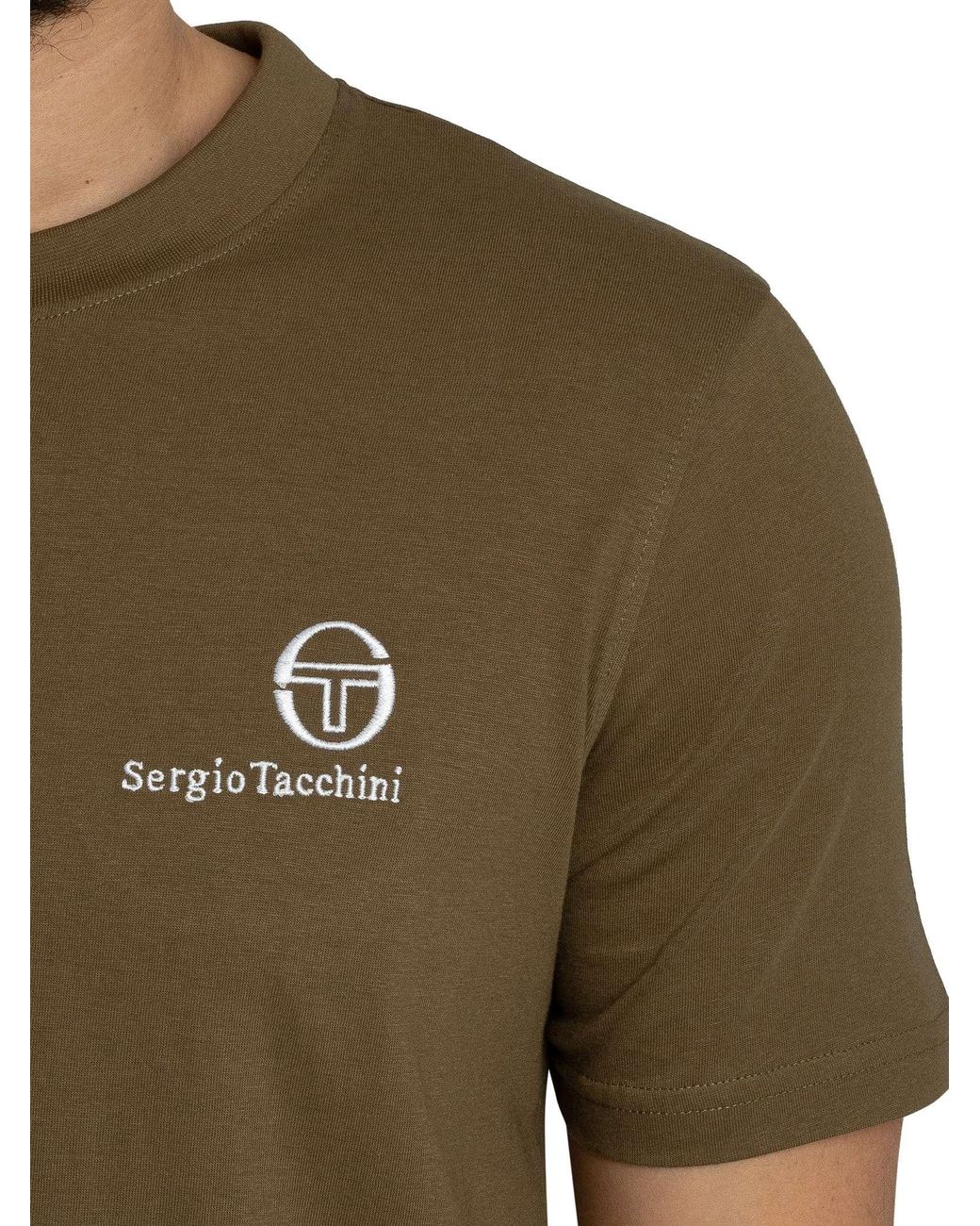 Sergio Tacchini Green Felton T-Shirt for men