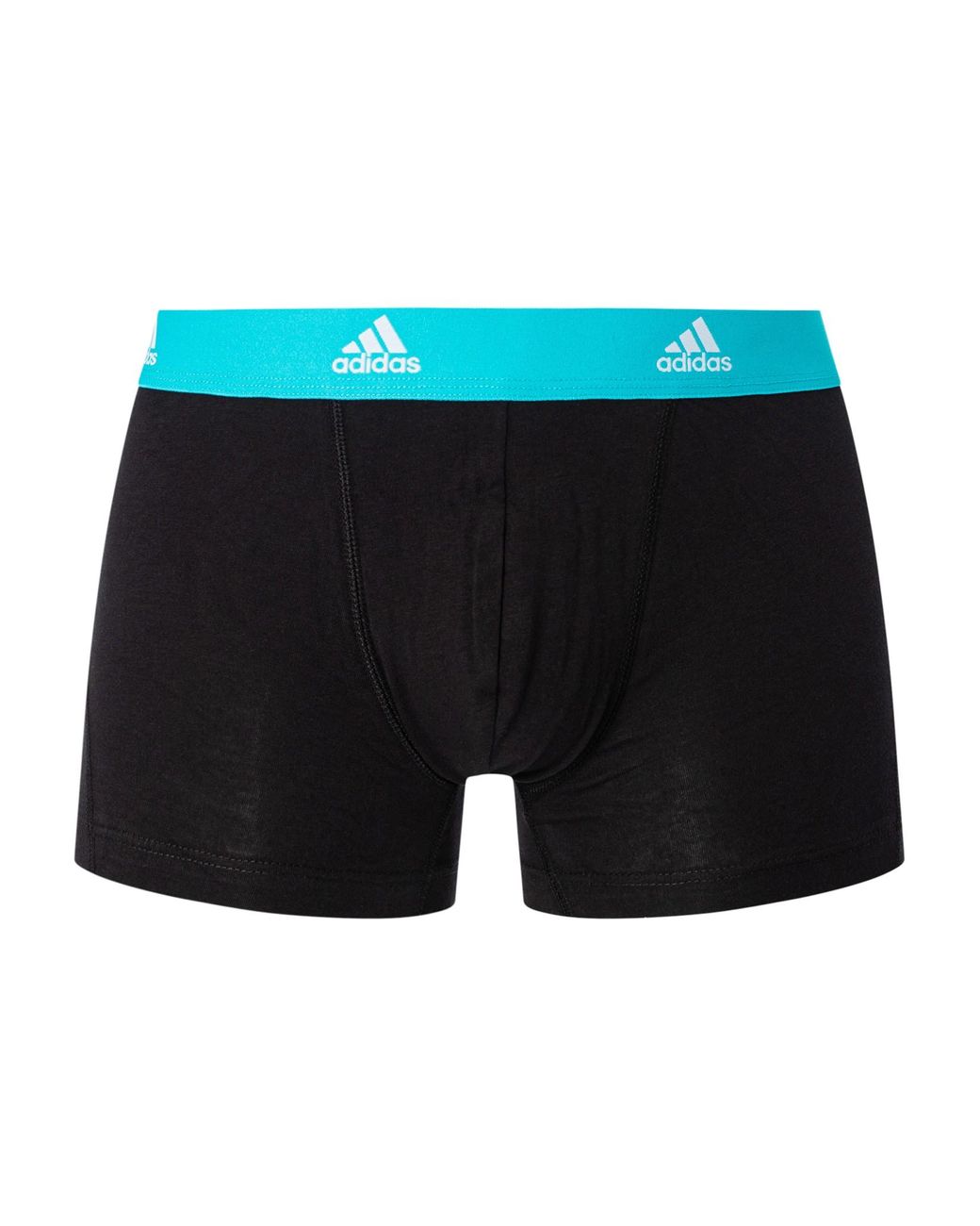 adidas 3 Pack Active Flex Cotton Trunks in Blue for Men