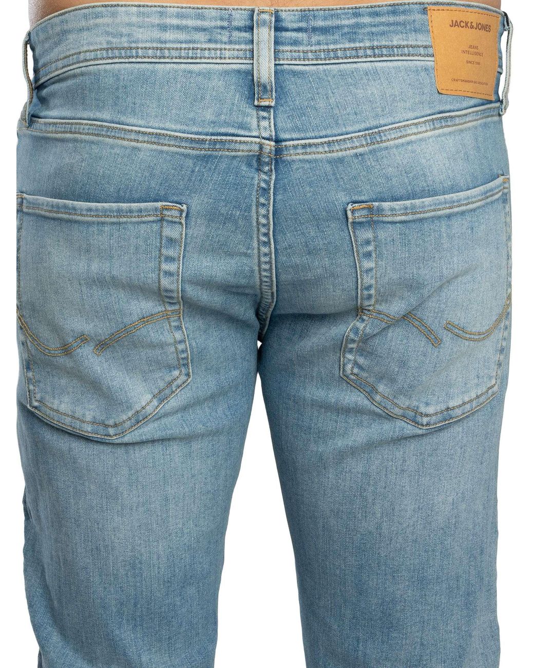 Jack & Jones Blue Mike Original 171 Tapered Jeans for men