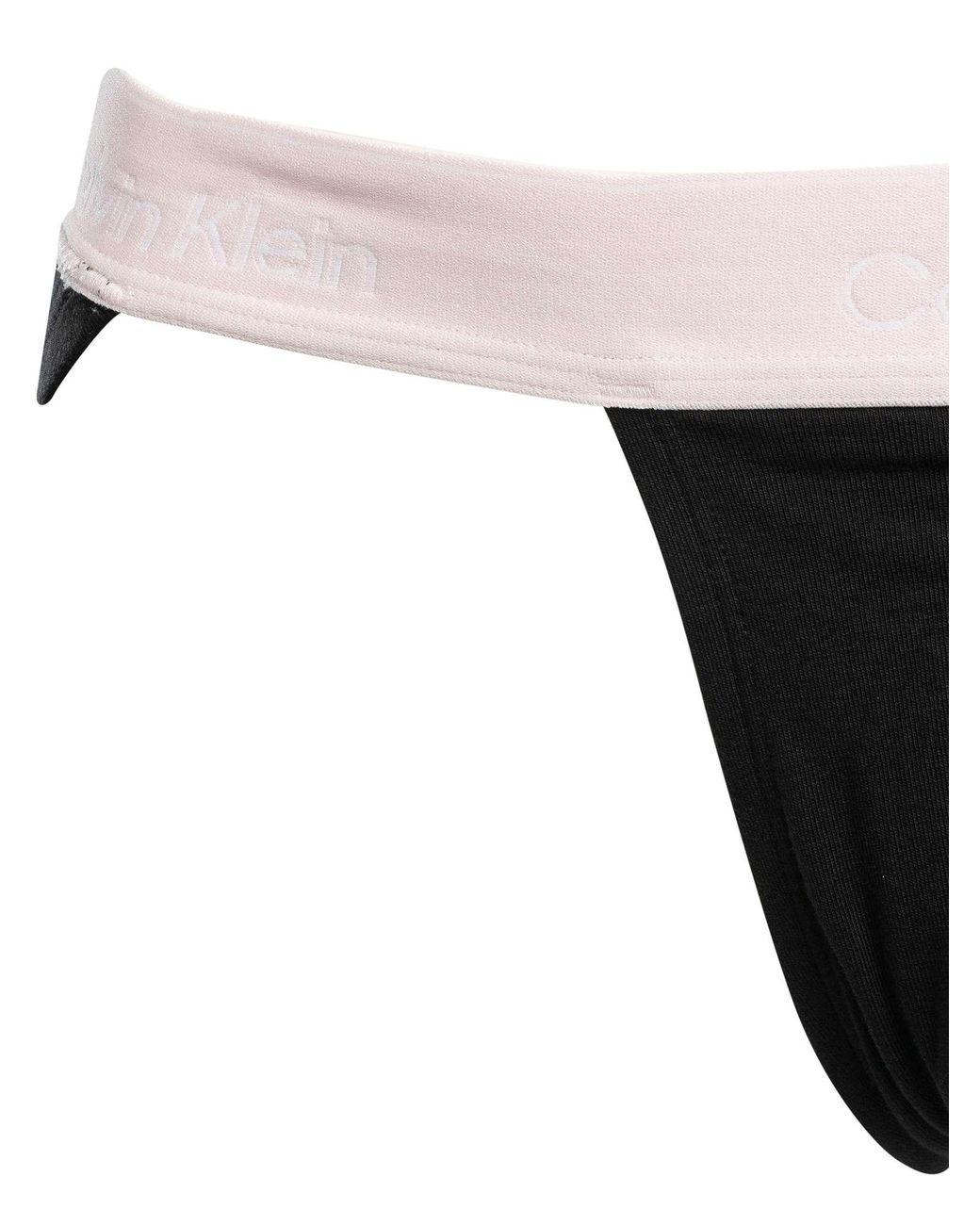 Calvin Klein Black 3 Pack Icon Jockstrap for men