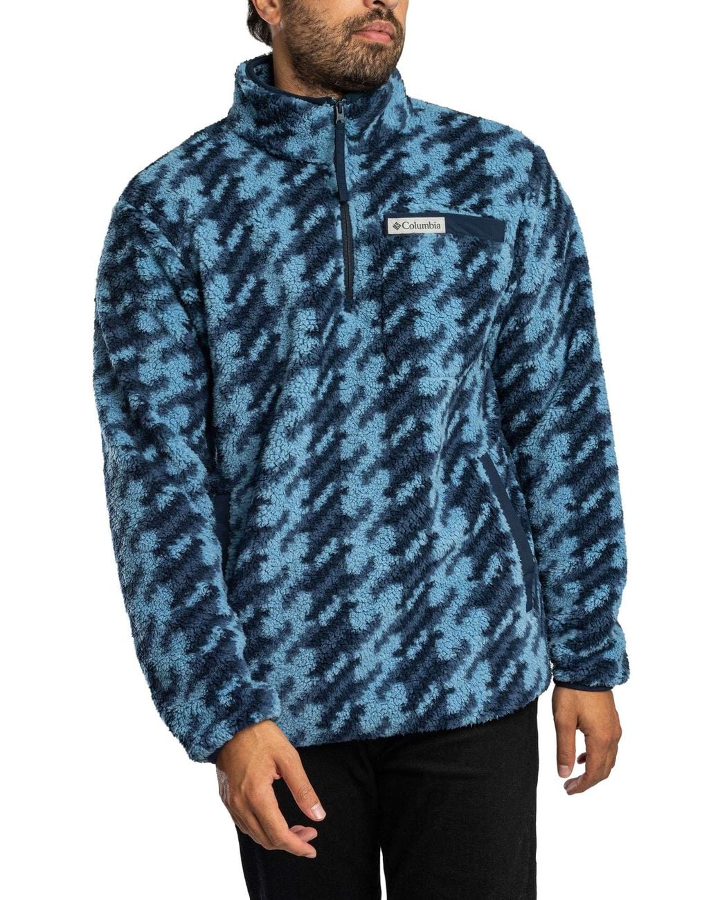 Columbia Blue Rigged Ridge Fleece for men