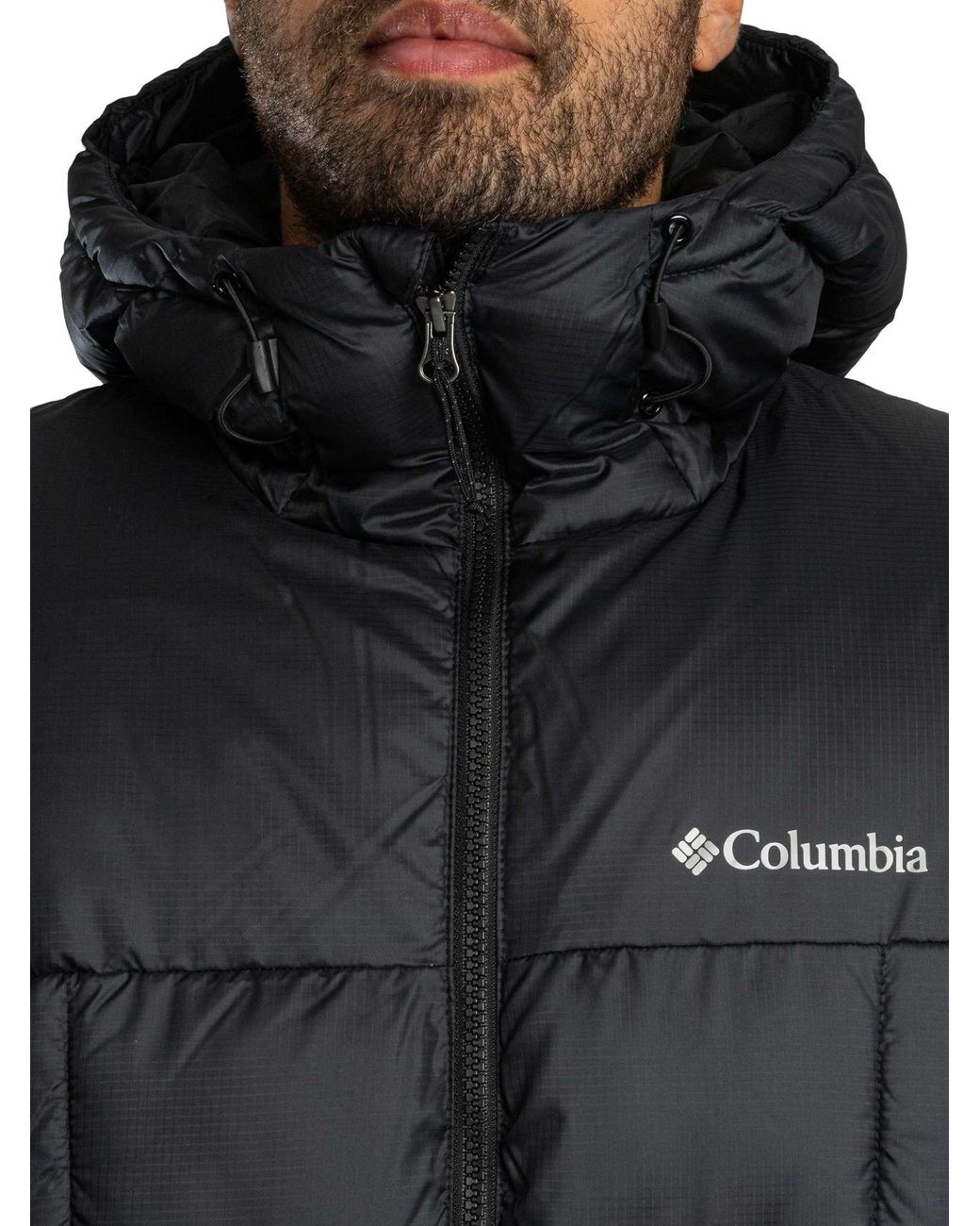 Columbia Black Puffect Hooded Jacket for men