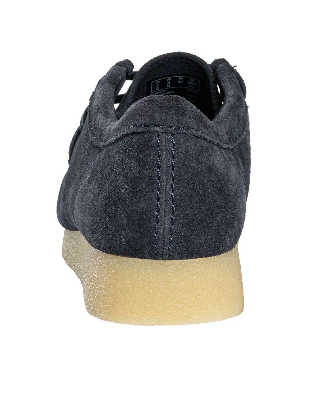 Clarks Blue Wallabee Evo Suede Shoes for men