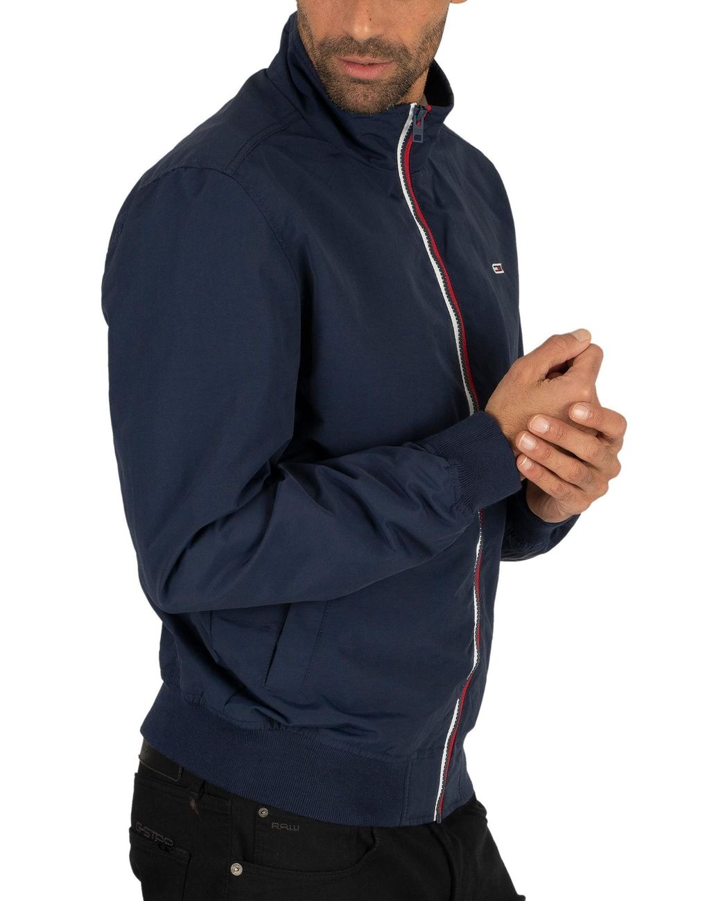 Tommy Hilfiger for Lyst Australia Tommy Bomber in | Jeans Men Jacket Blue Essential