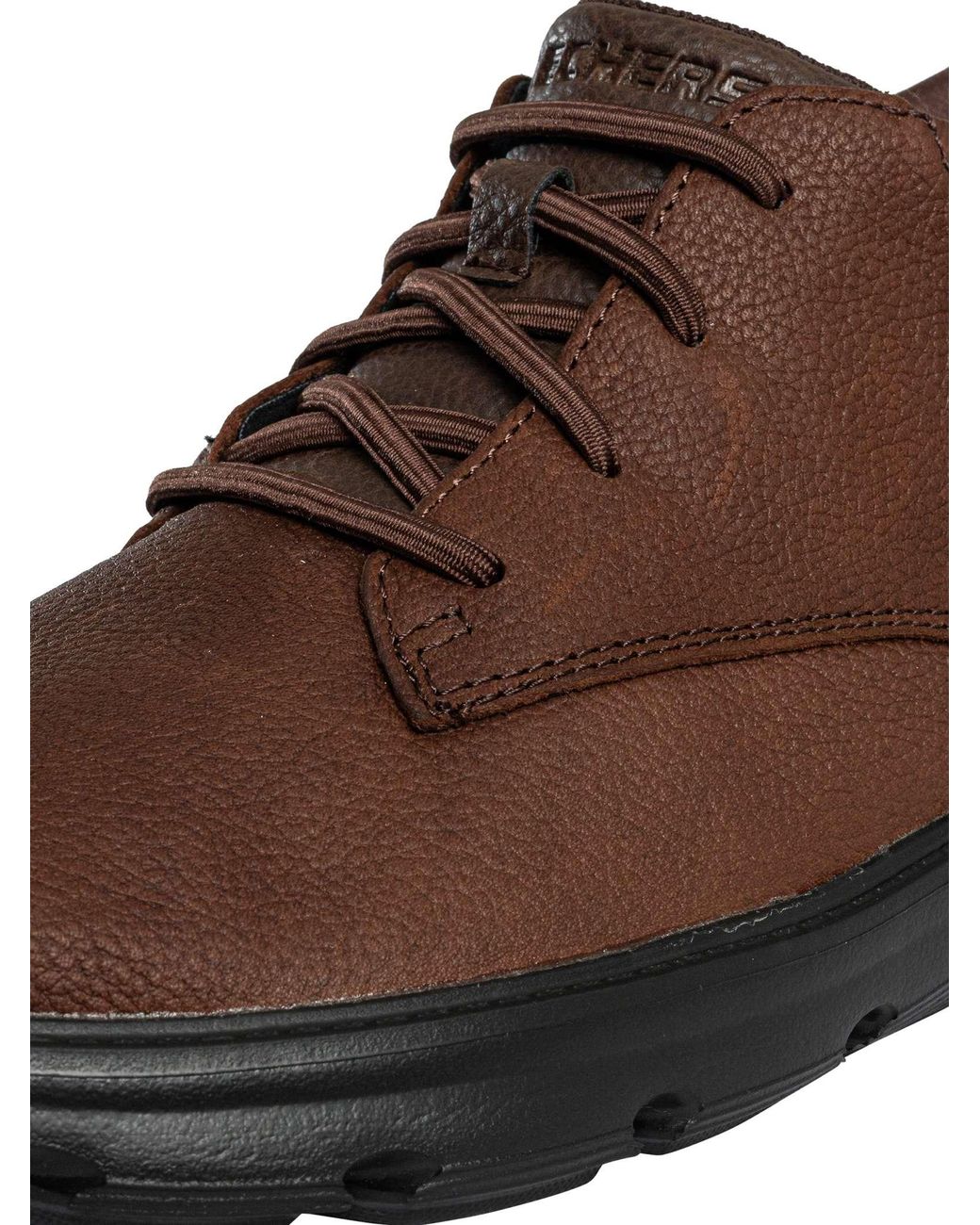 Skechers Brown Relaxed Fit Arch Fit Garza Ridley Boots for men