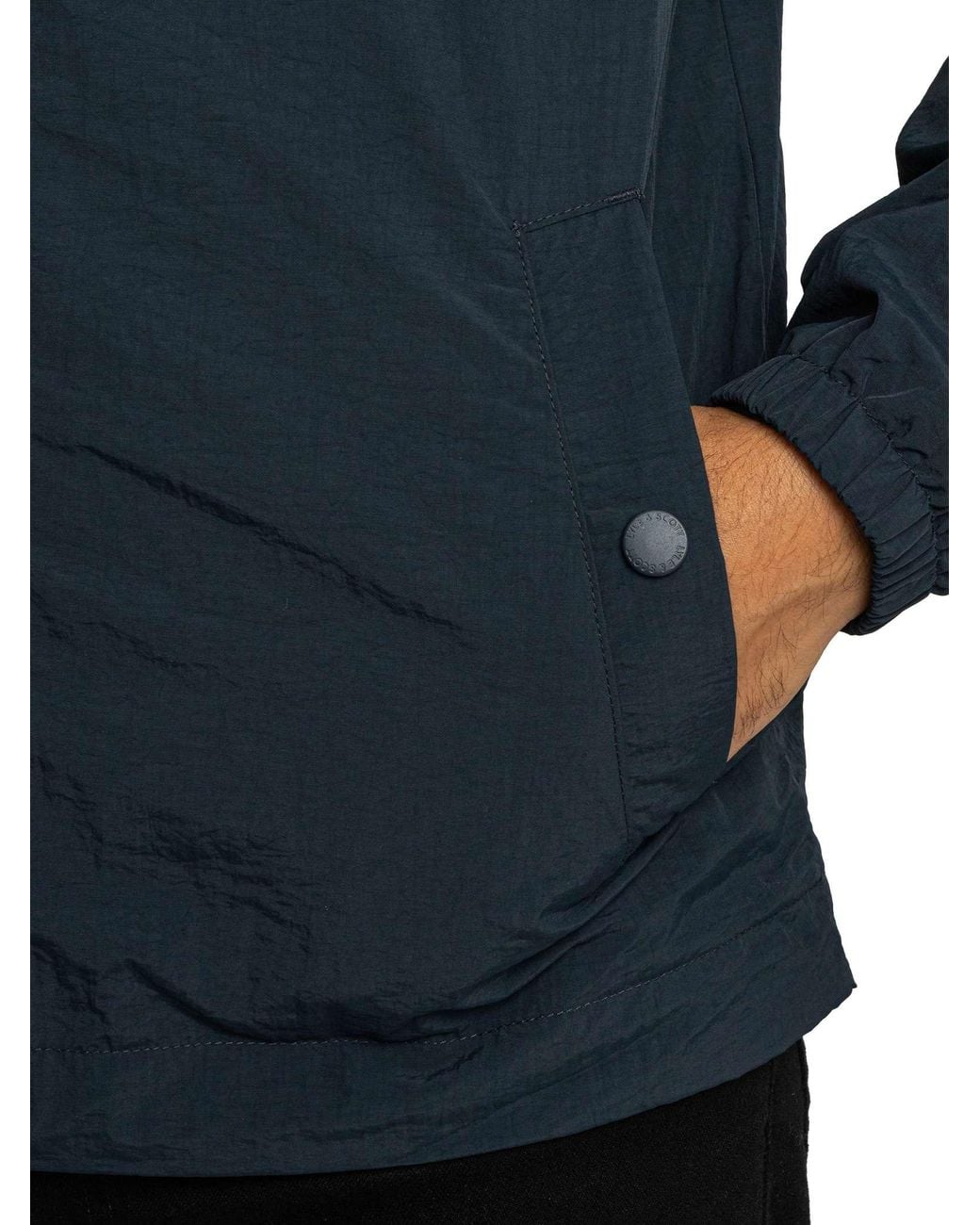 Lyle & Scott Blue Zip Through Jacket for men