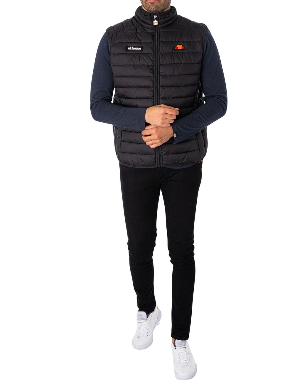 Ellesse Black Bardy Gilet for men