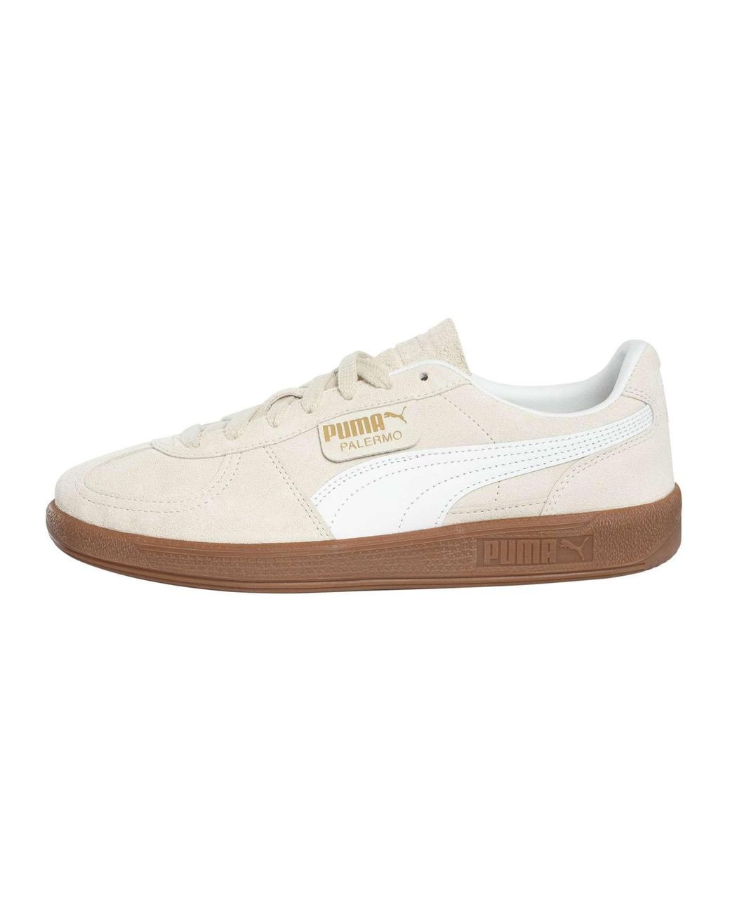 PUMA White Palermo Leather Trainers for men