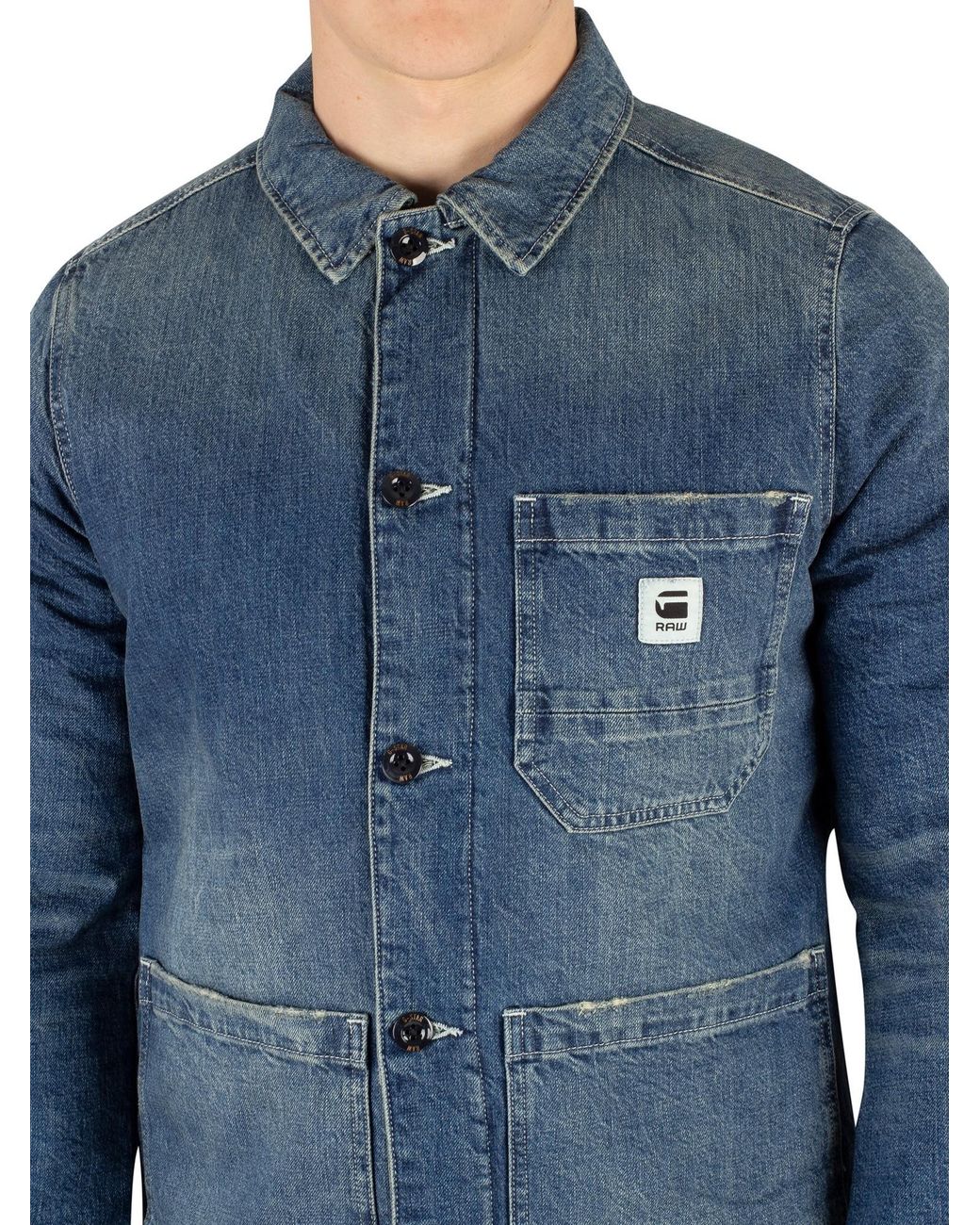 G Star RAW Blake Padded Jacket in Blue for Men Lyst Australia