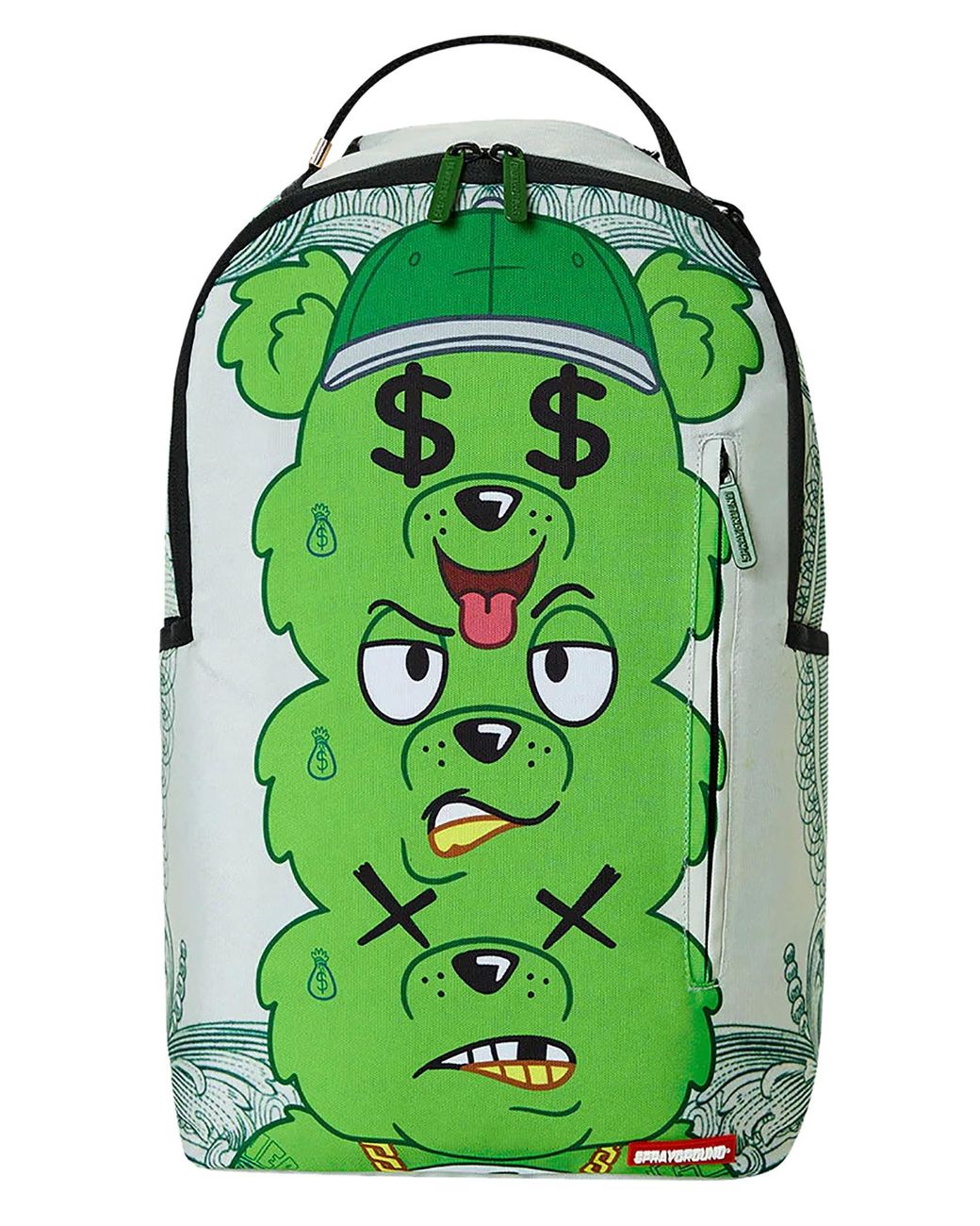 Sprayground Seeing Triple Money Bear Backpack in Green for Men Lyst
