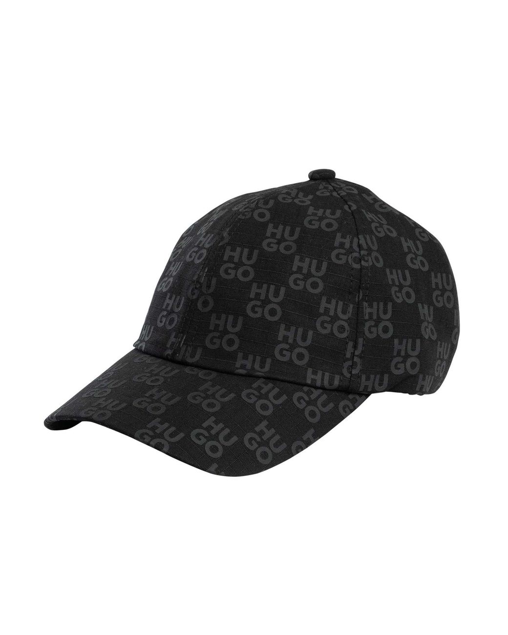 HUGO Black Jake Pattern Cap for men