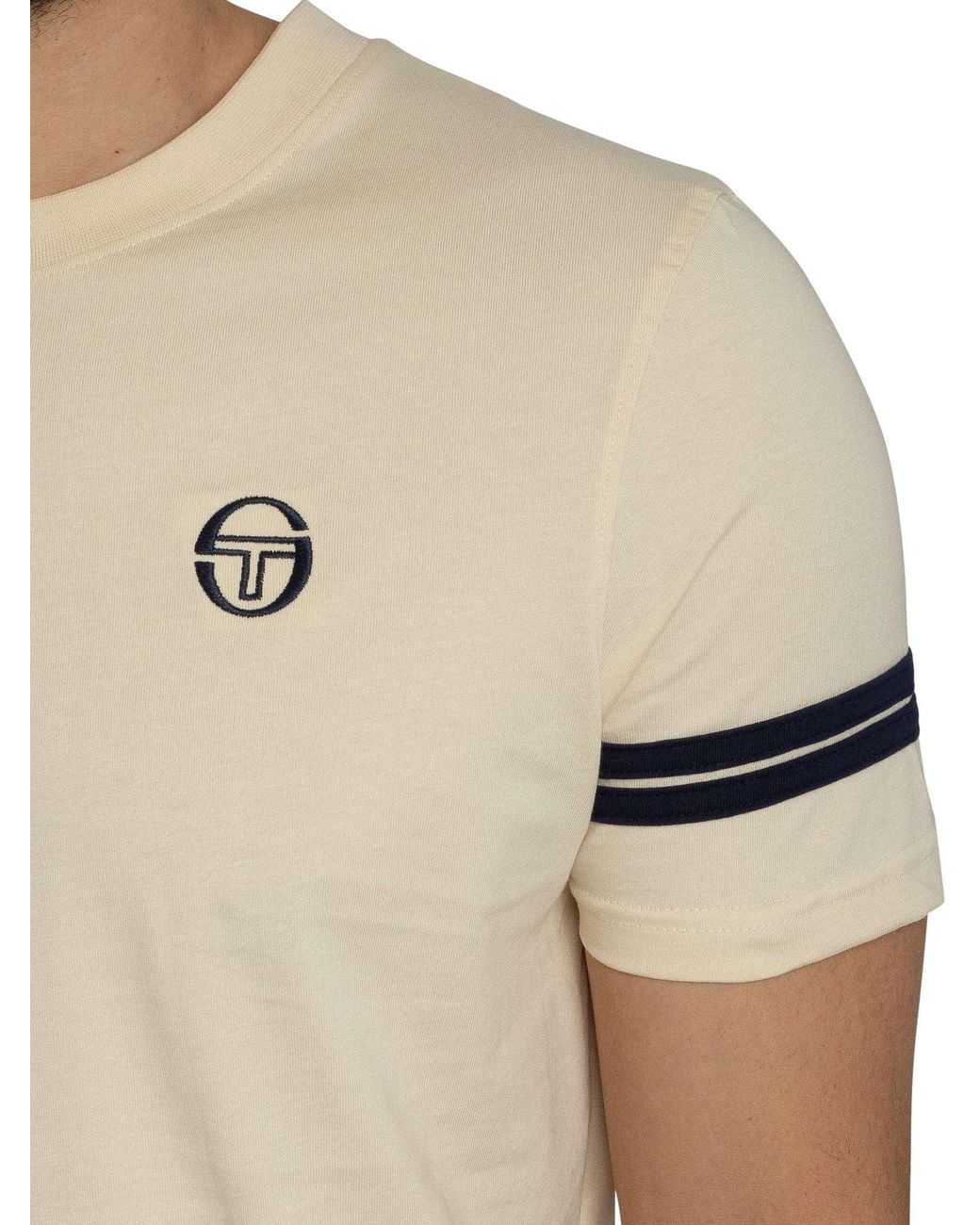 Sergio Tacchini Natural Grello Crew T-Shirt for men