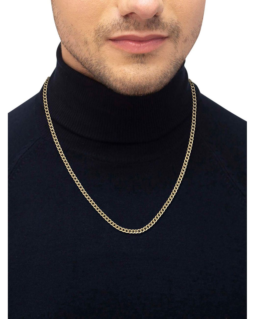 boss by hugo boss Yellow Gold Chain For Him Necklace