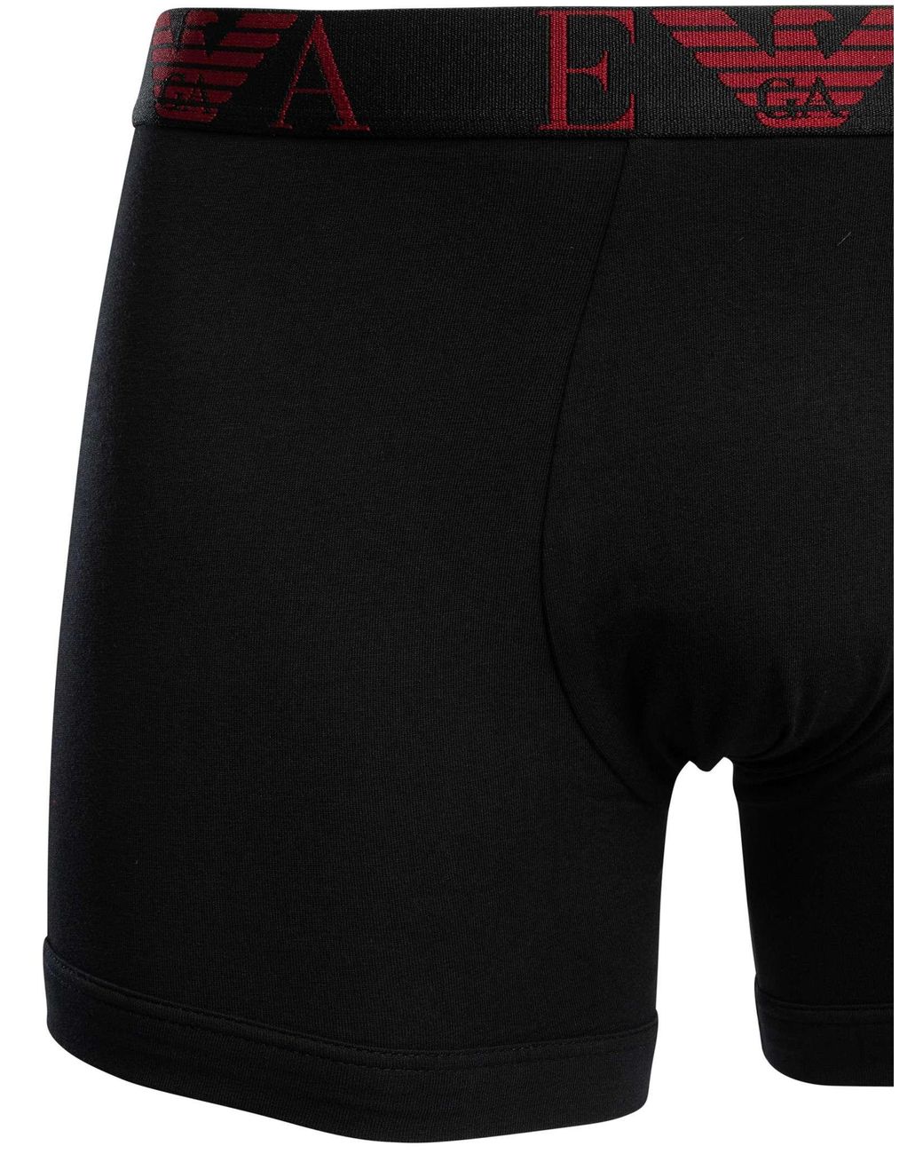 Emporio Armani Red 3 Pack Boxer Briefs for men