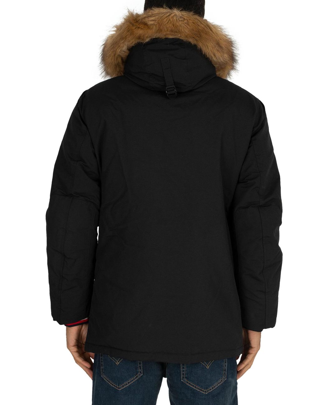 Tommy Hilfiger Hampton Down Parka Jacket in Black for Men Lyst