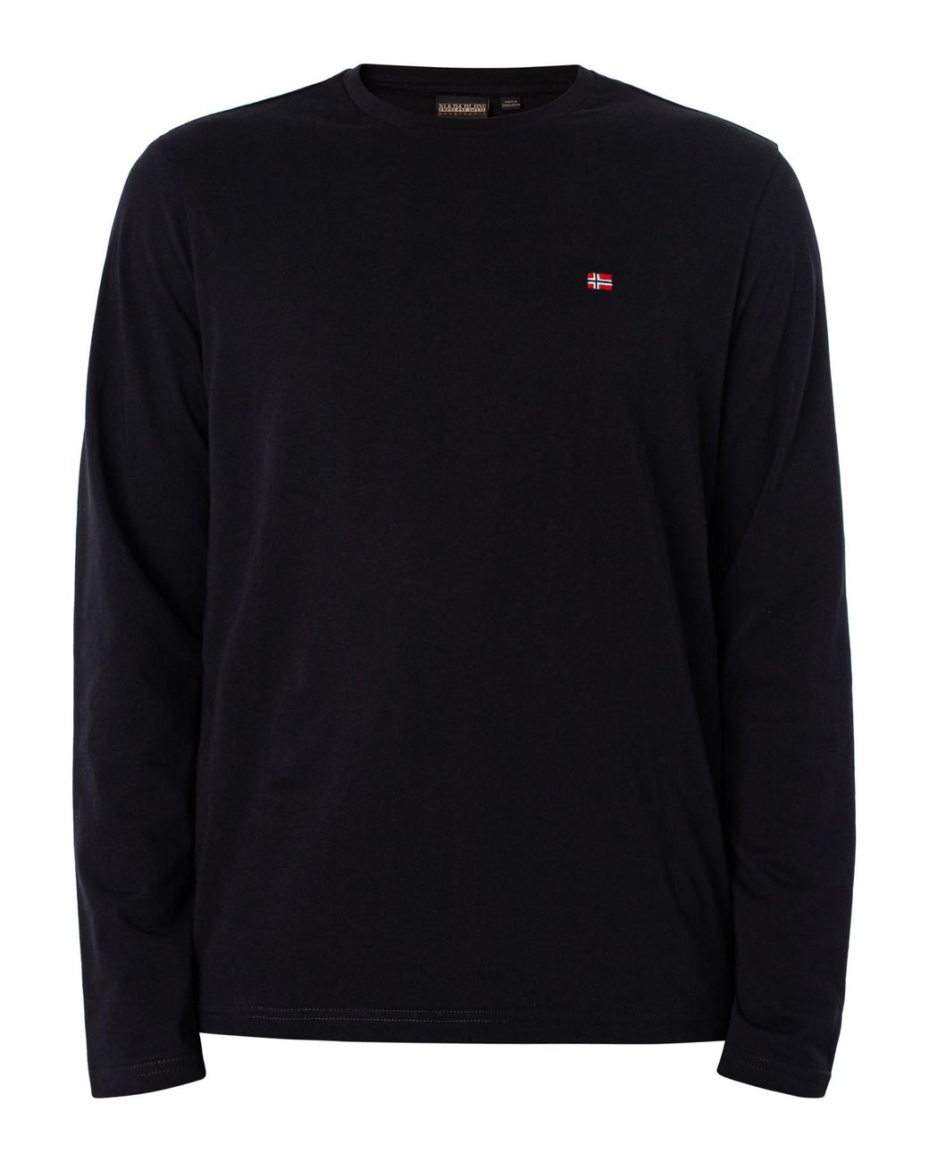 Napapijri Blue Salis Logo Longsleeved T-Shirt for men