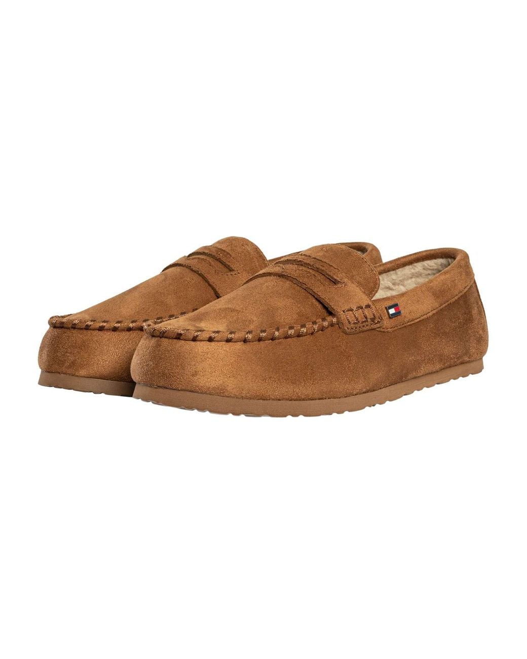 Tommy Hilfiger Brown Driver Slippers for men