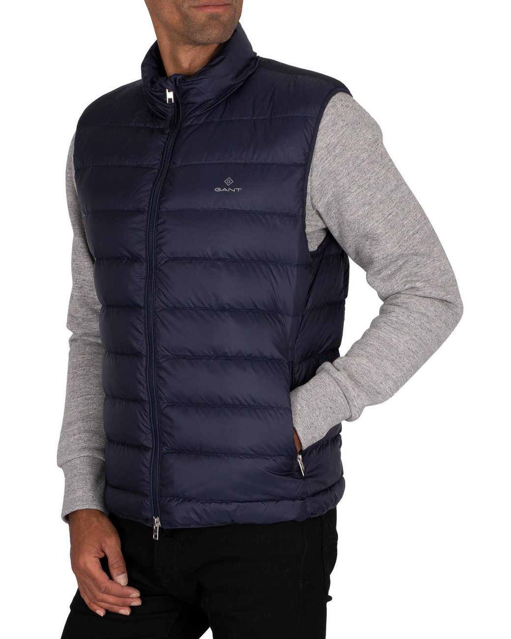 Light Quilt Gilet Navy 433 