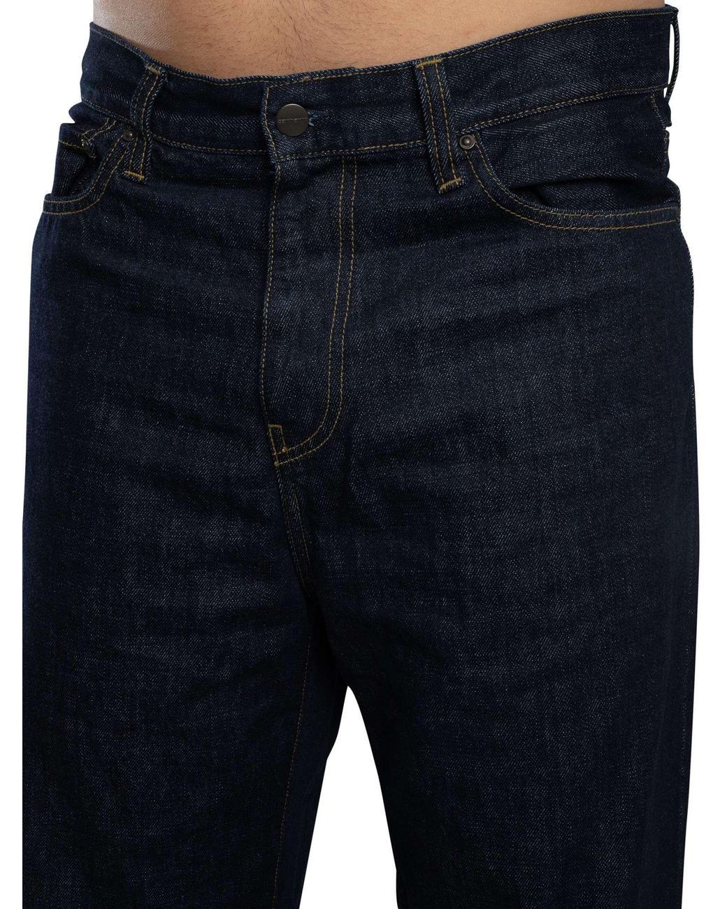Carhartt Blue Aaron Regular Tapered Jeans for men