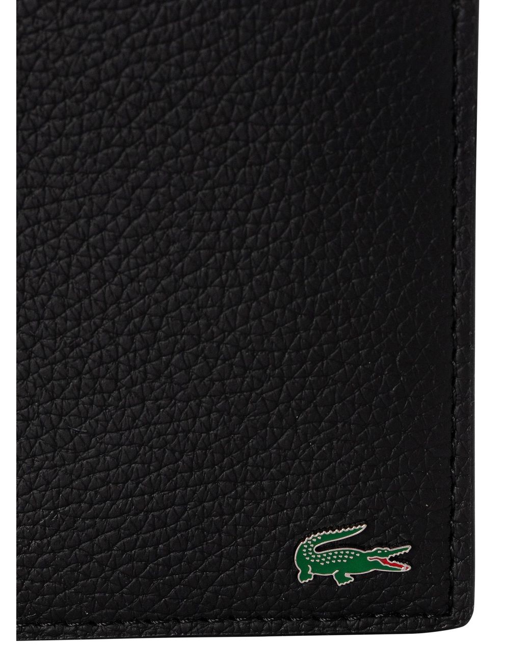 Lacoste Black Billfold Coin Wallet for men