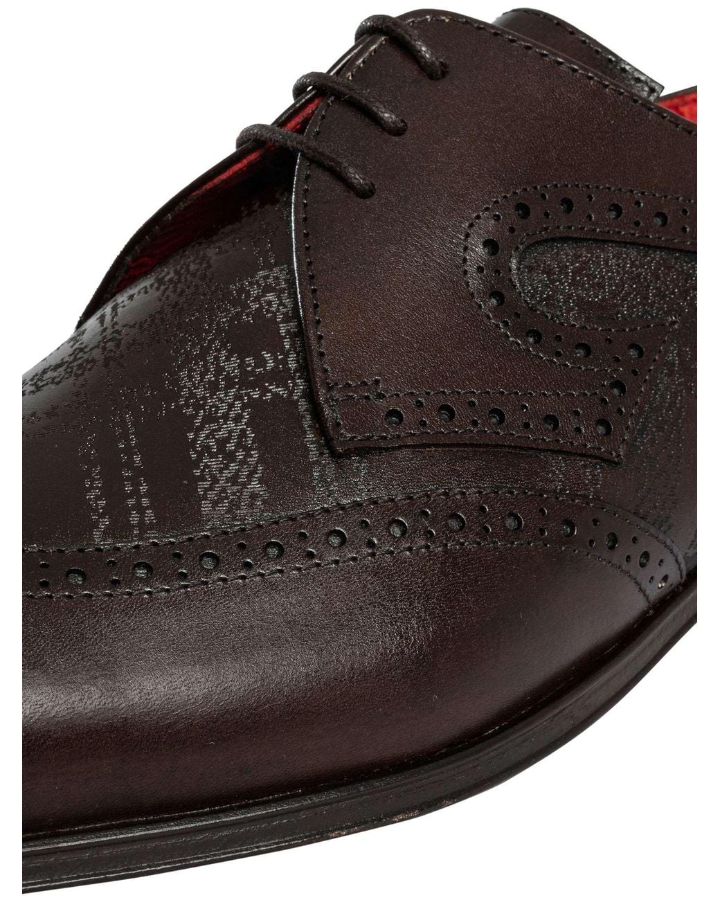 Jeffery West Brown Scottish Leather Derby Shoes for men