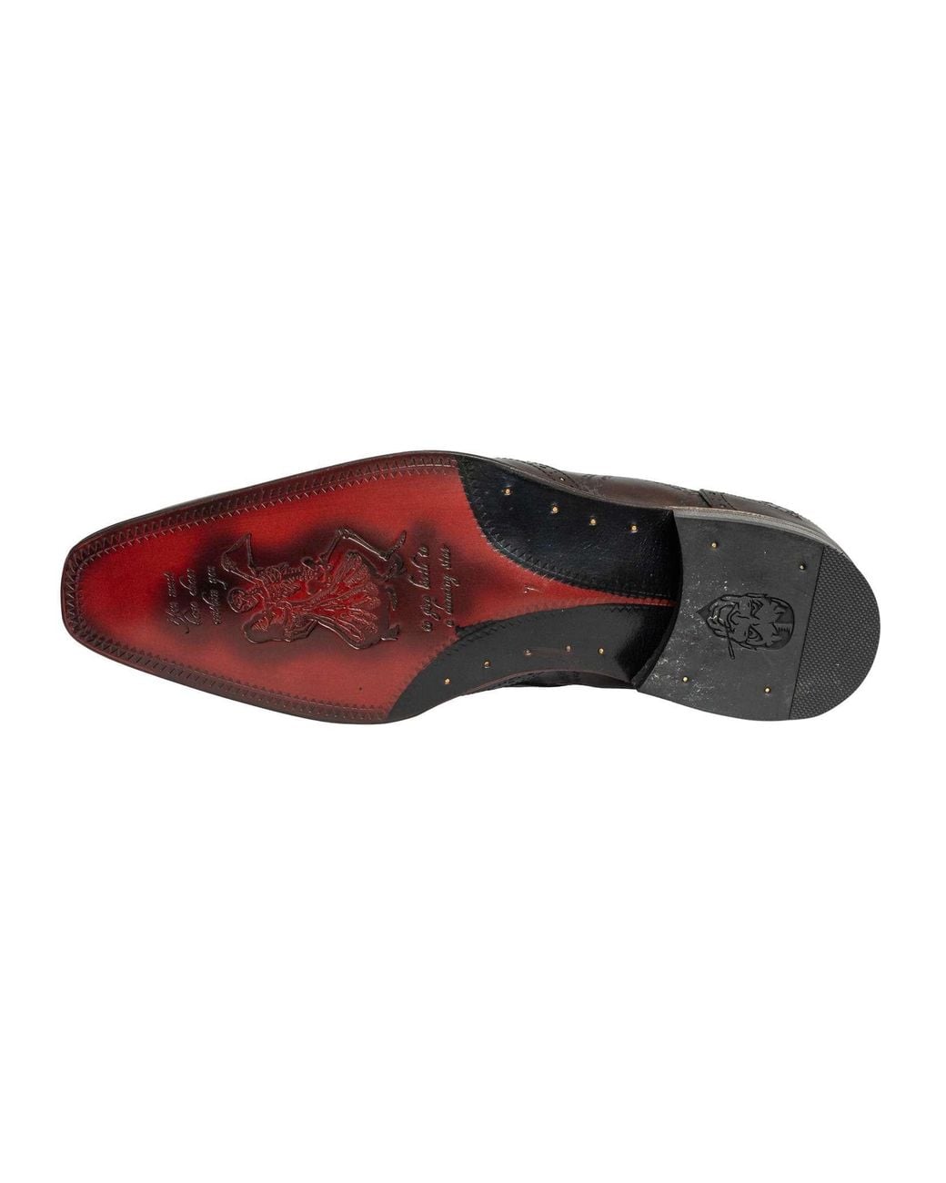 Jeffery West Brown Scottish Leather Derby Shoes for men
