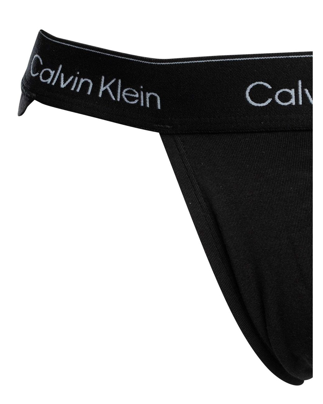 Calvin Klein Black 3 Pack Icon Jockstraps for men