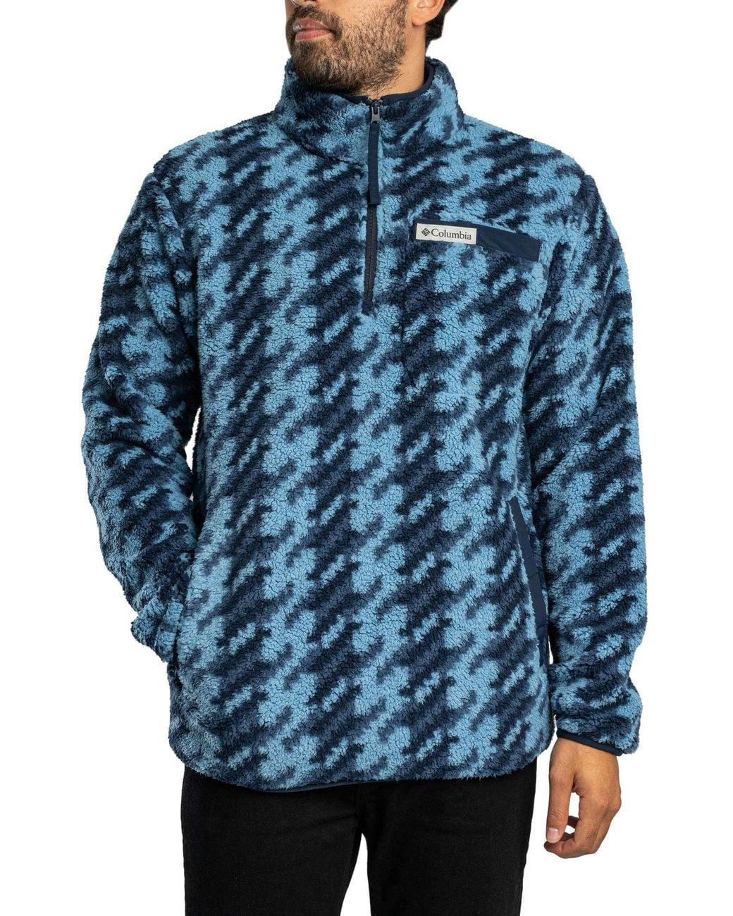 Columbia Blue Rigged Ridge Fleece for men