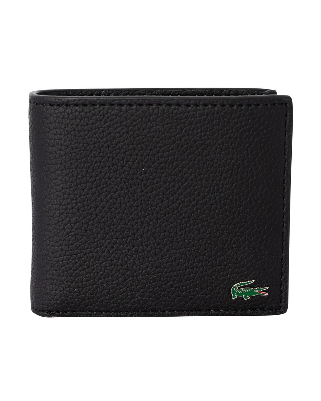Lacoste Black Billfold Coin Wallet for men