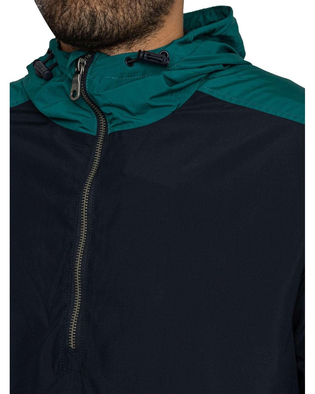 Lyle & Scott Blue Anorak Jacket for men