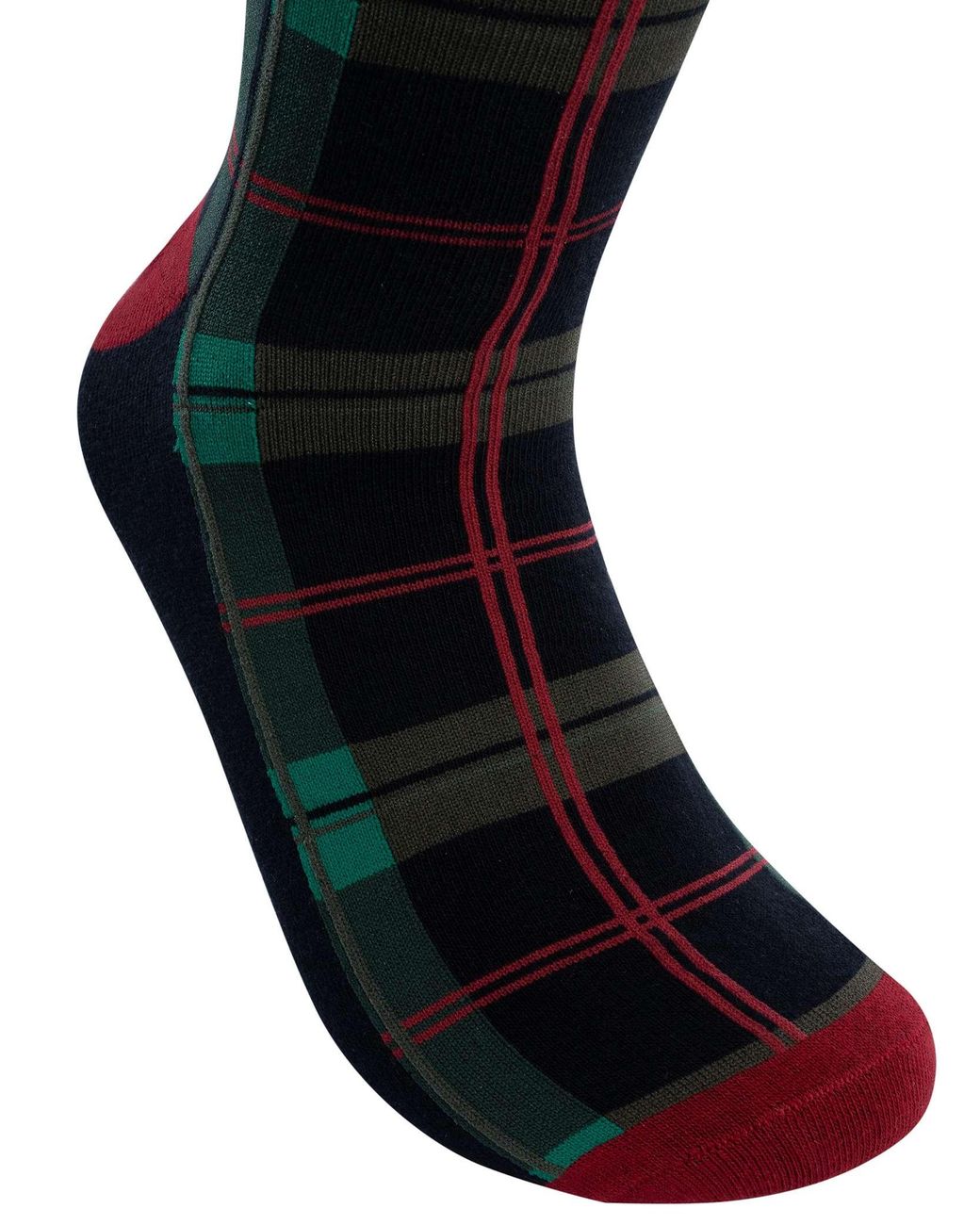 Jack & Jones Blue Xmas Check Socks & Trunk Gift Box for men
