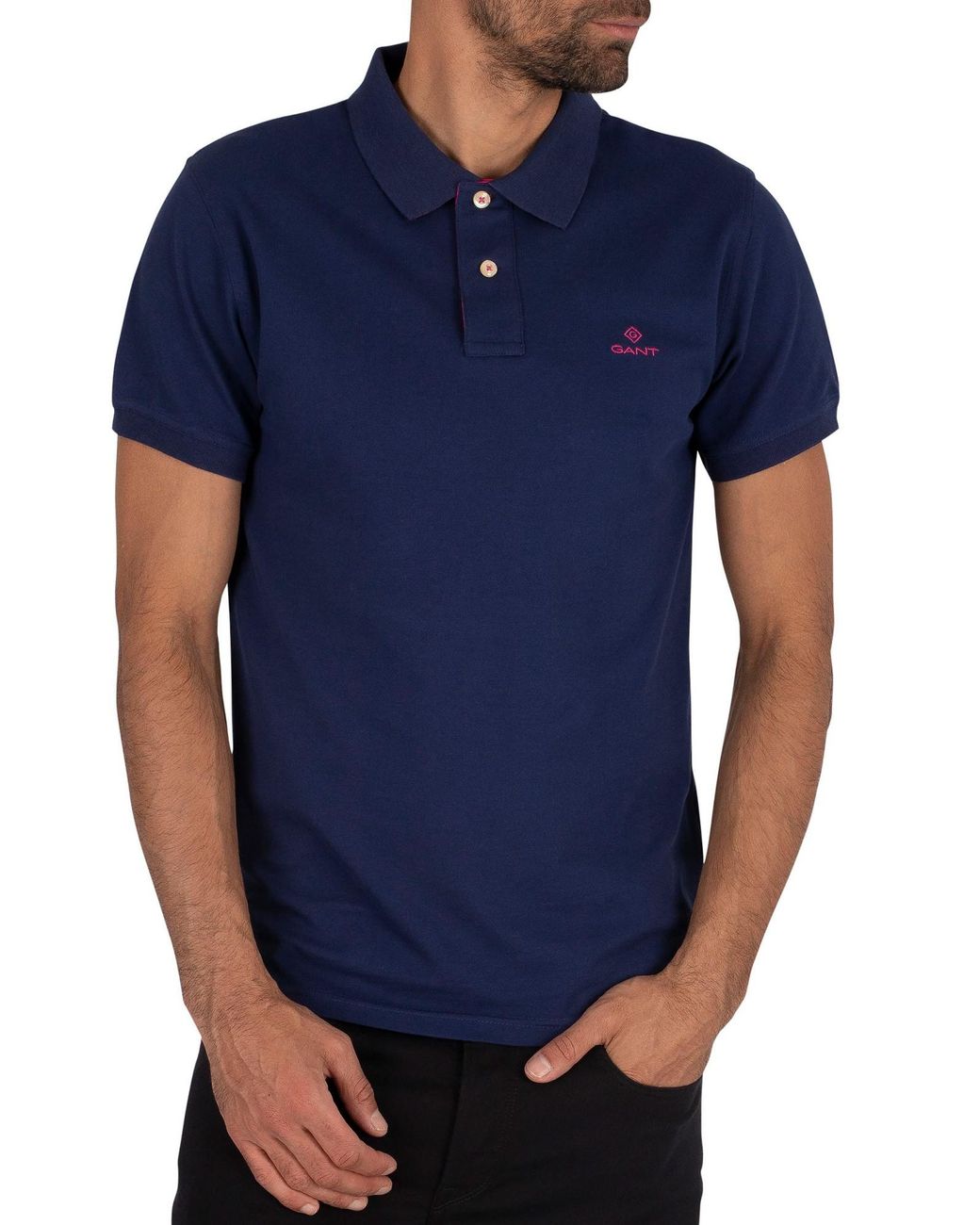 gant contrast collar