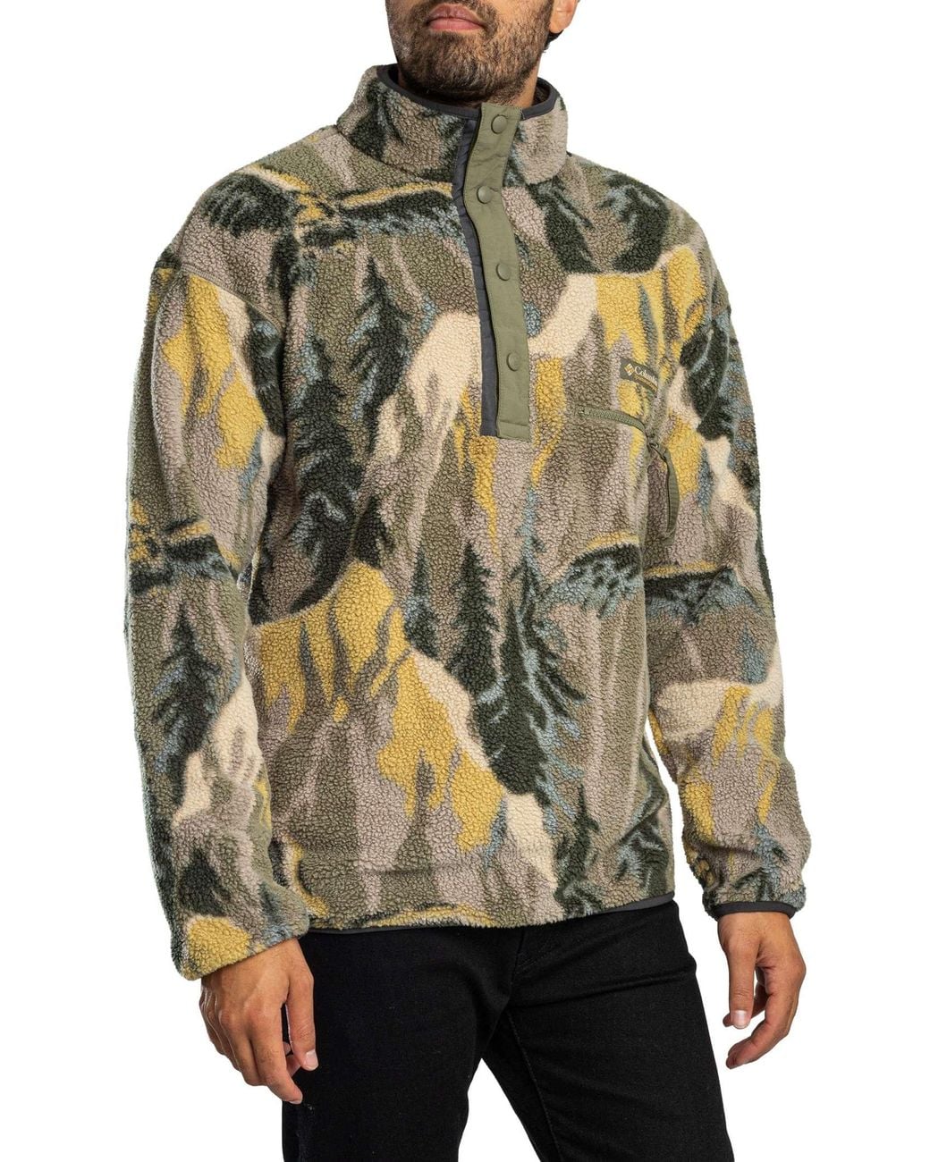 Columbia Gray Helvetia Ii Half Snap Fleece for men