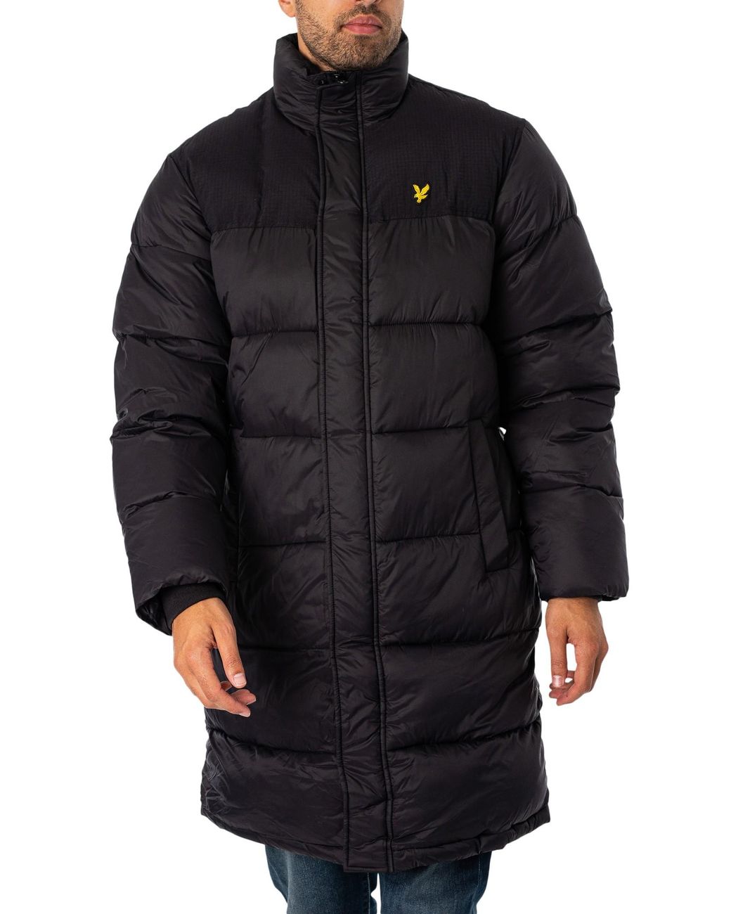 Lyle scott puffer jacket black sales