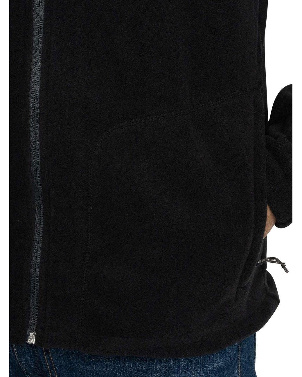 Columbia Black Fast Trek Zip Fleece for men
