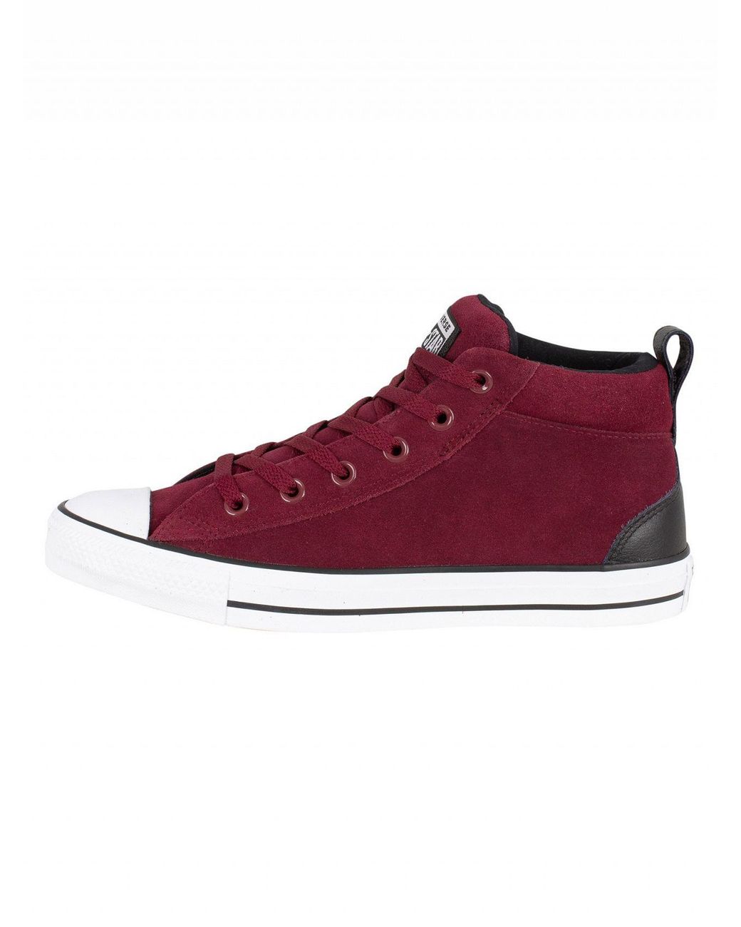 Converse Dark Burgundy/black/white Ct All Star Street Suede Trainers in Red  for Men | Lyst Canada