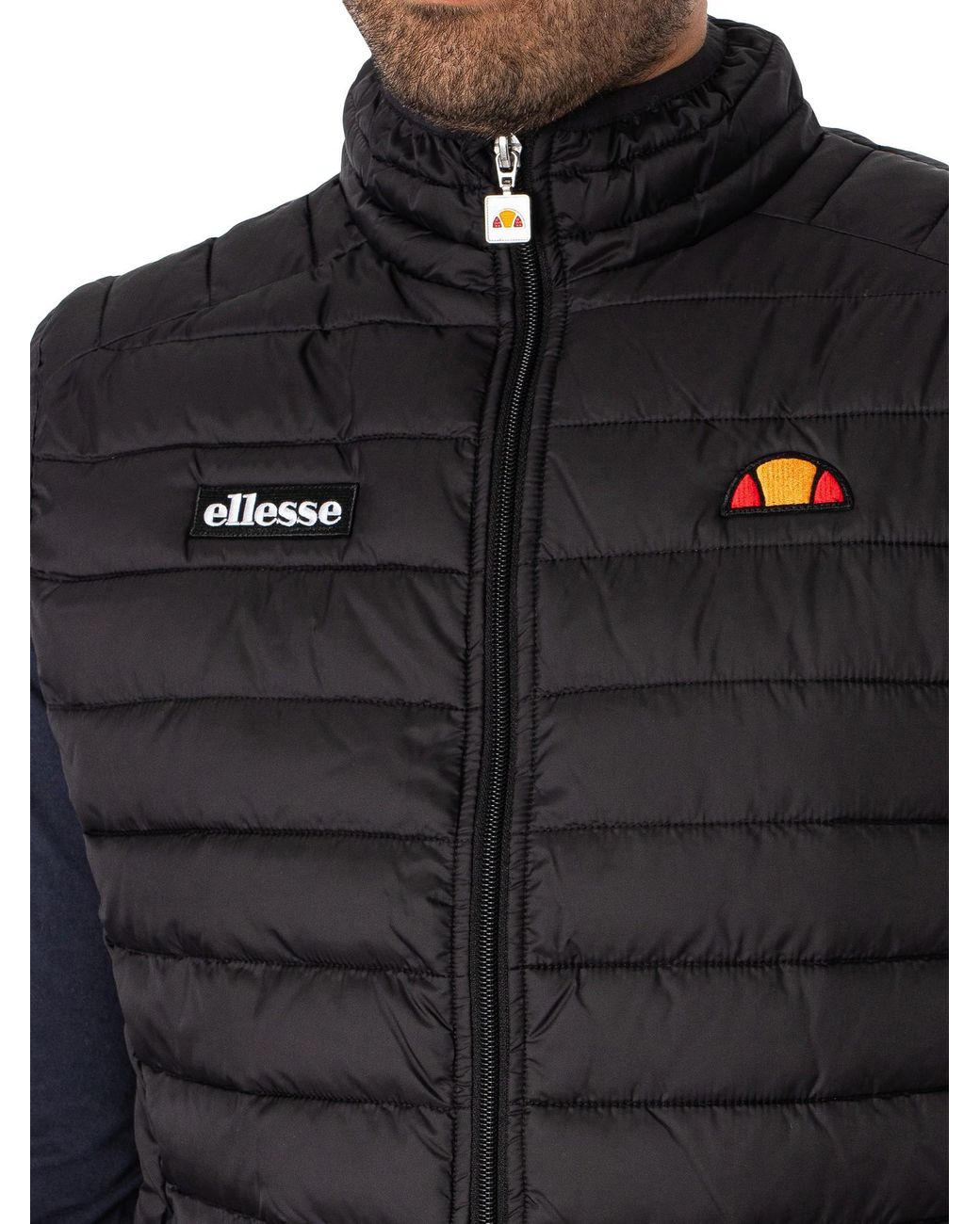 Ellesse Black Bardy Gilet for men