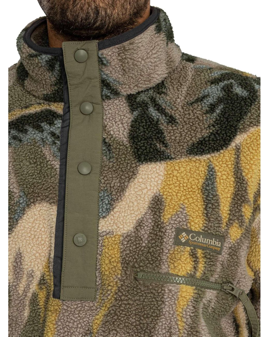 Columbia Gray Helvetia Ii Half Snap Fleece for men