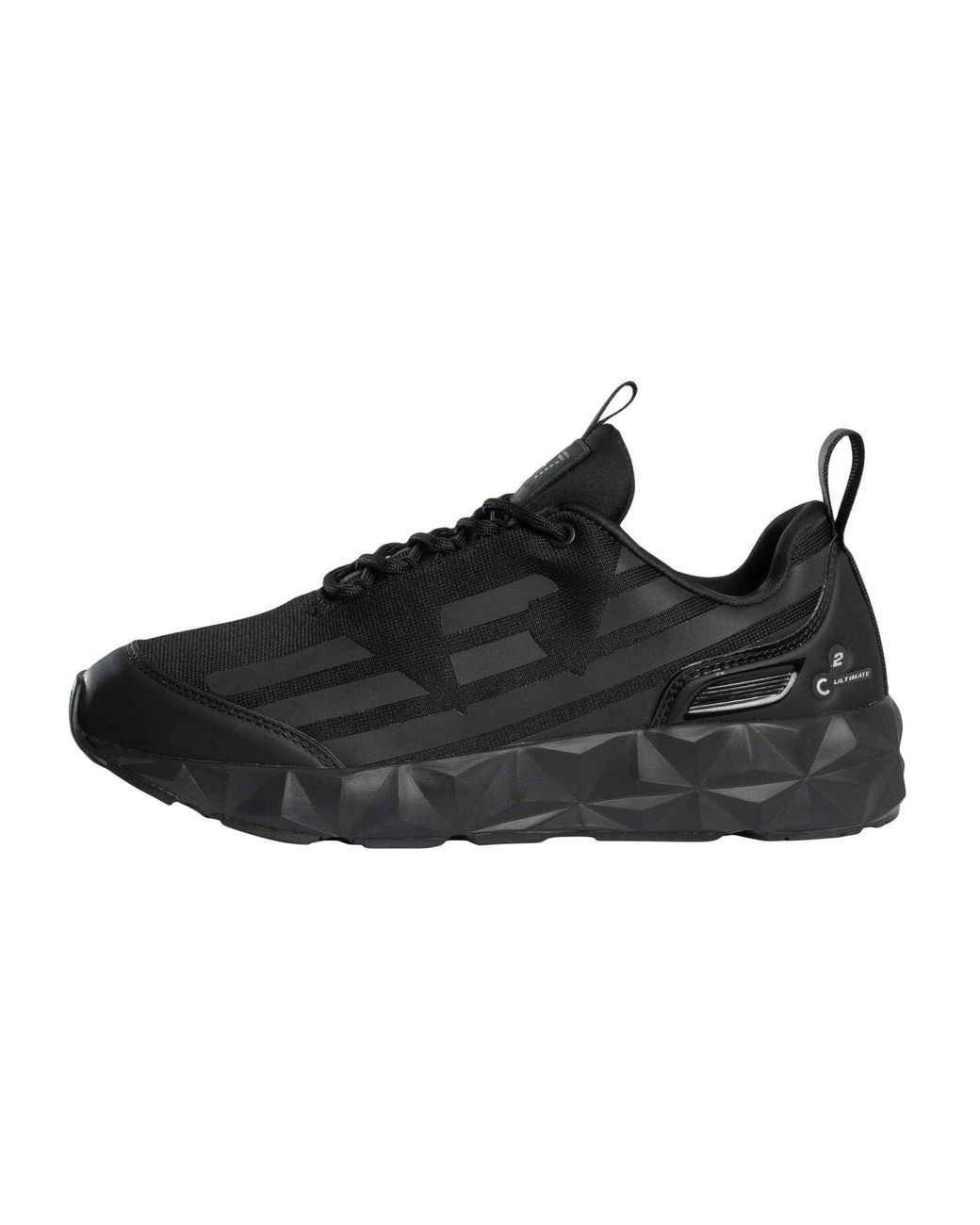 EA7 Black Ultralight Sole Trainers for men
