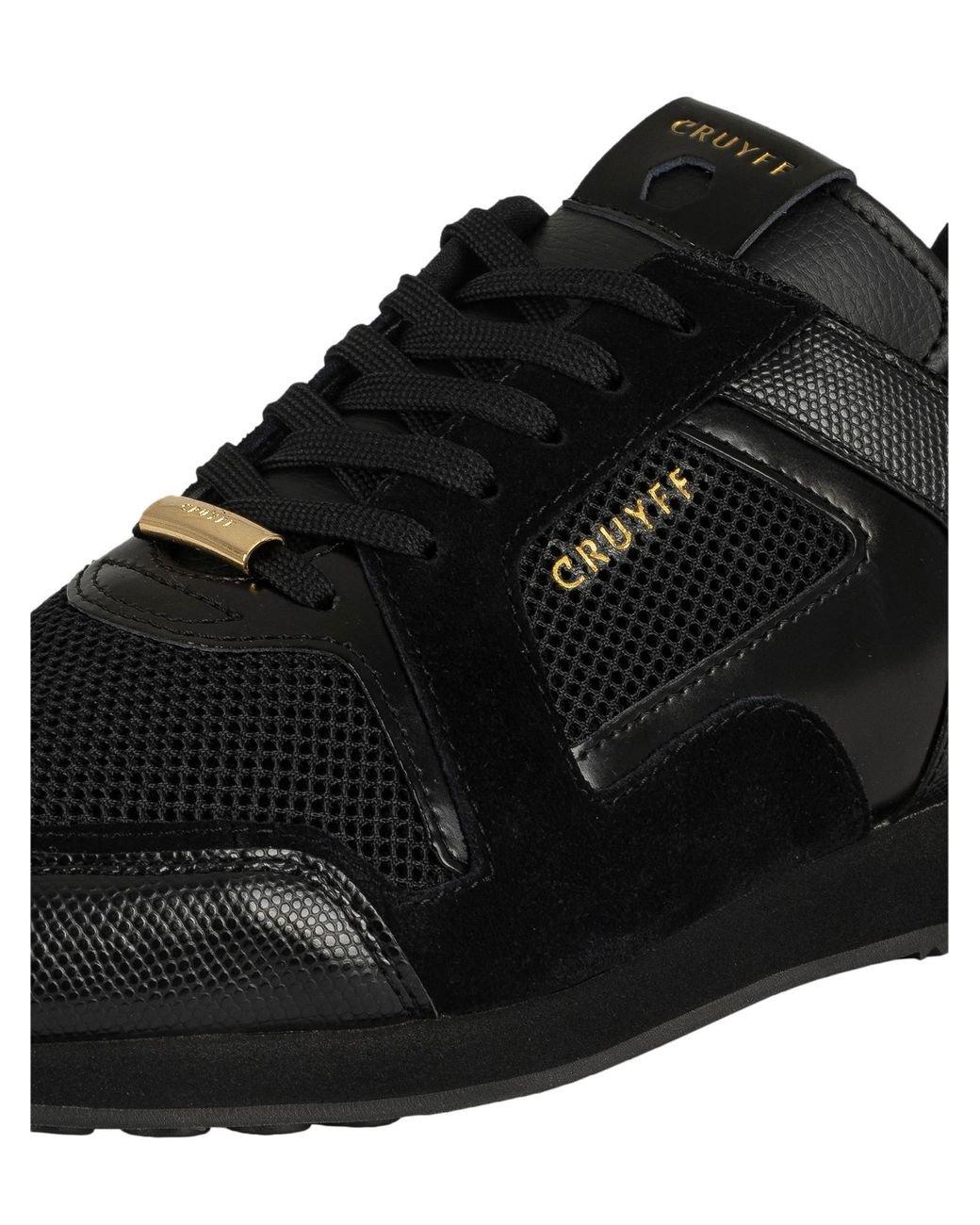 Cruyff Lusso Suede Trainers in Black for Men | Lyst