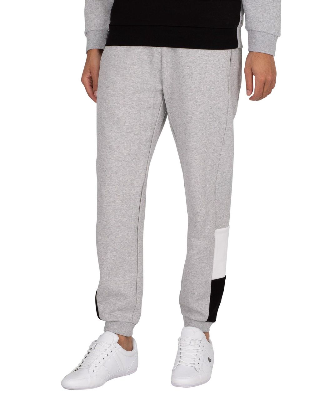 Lacoste Tapered Logo Joggers in Grey for Men | Lyst Canada