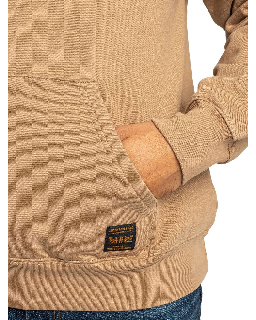 Levi's Blue Workwear Pullover Hoodie for men
