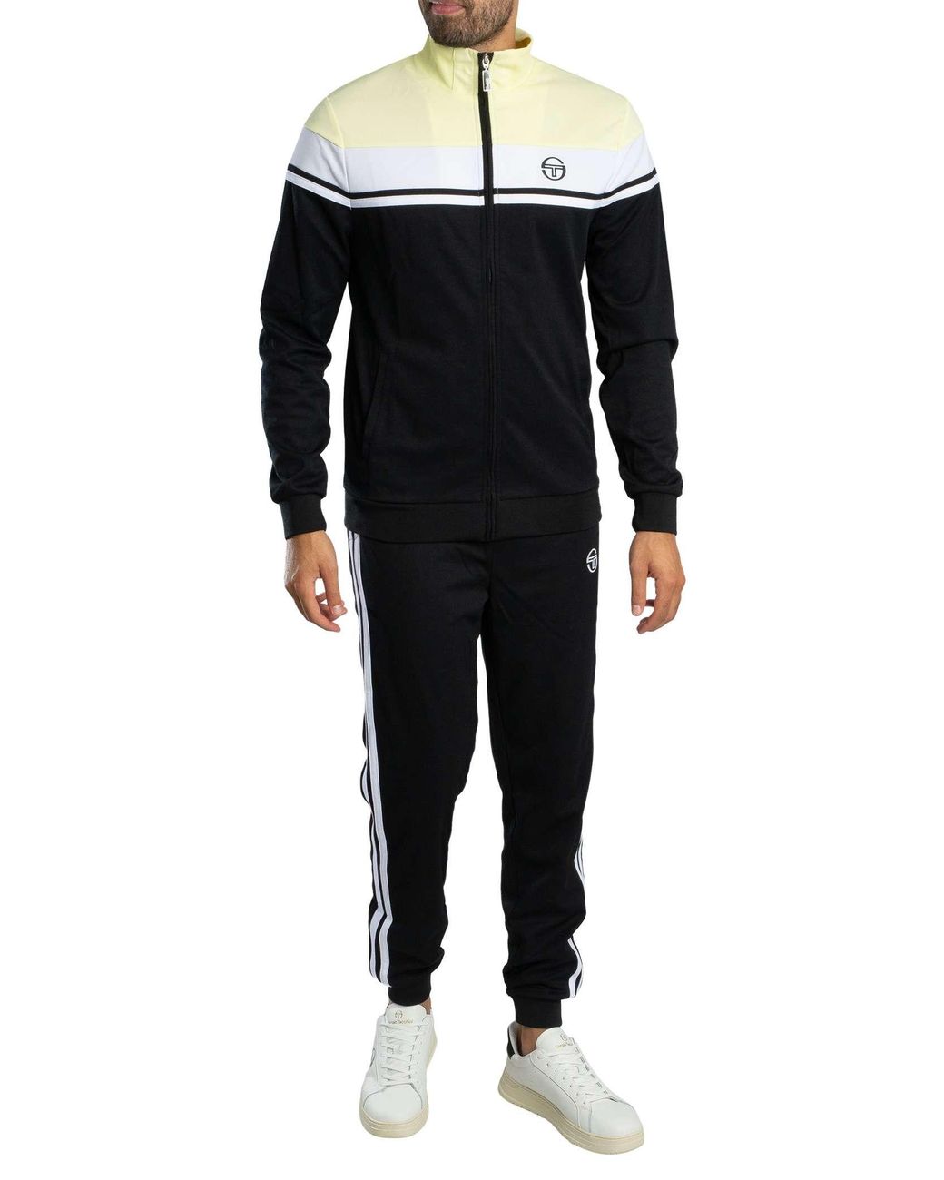 Sergio Tacchini Black Damarindo Track Joggers for men