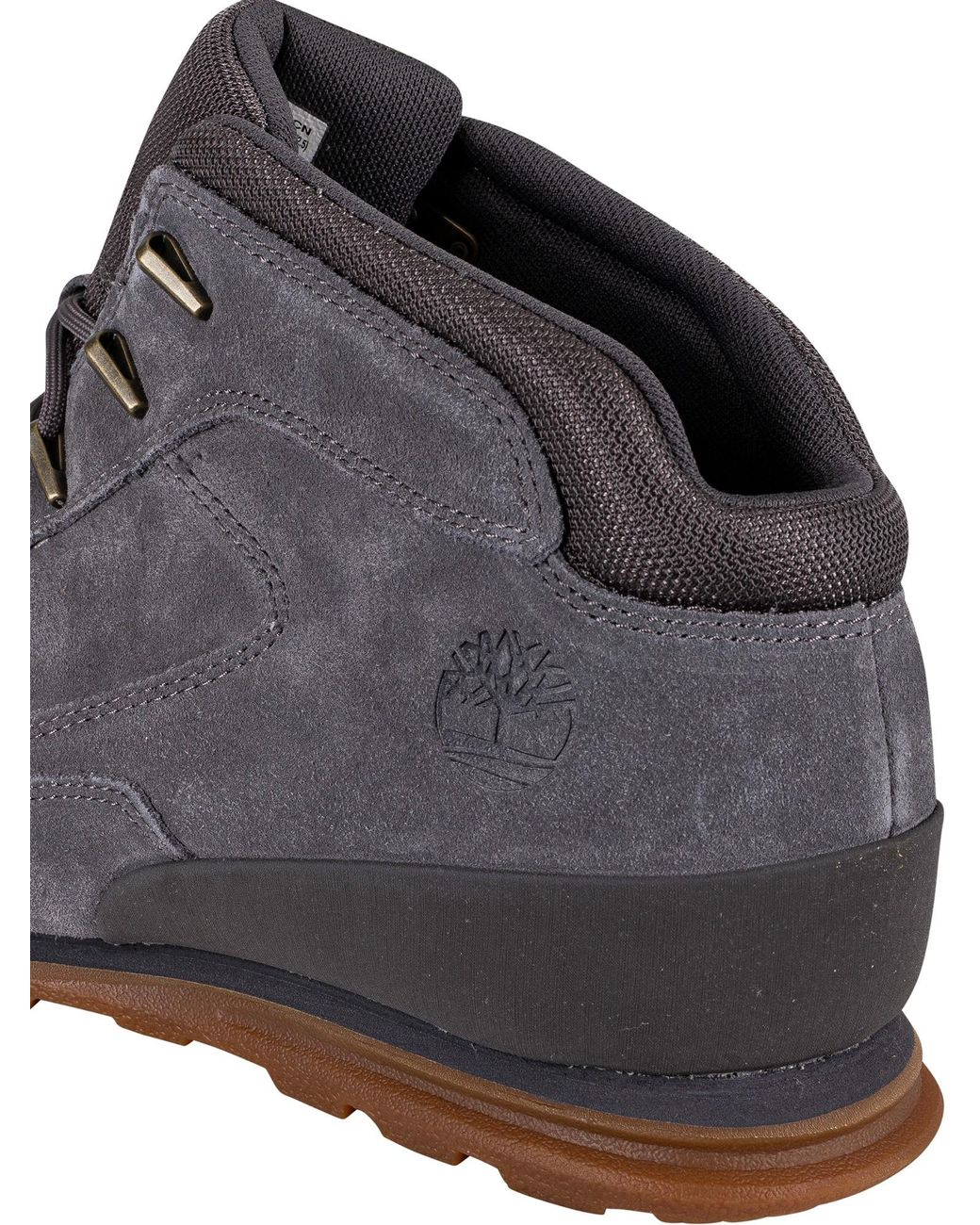 Timberland Euro Rock Heritage Suede Mid Hiker Boots in Gray for Men | Lyst