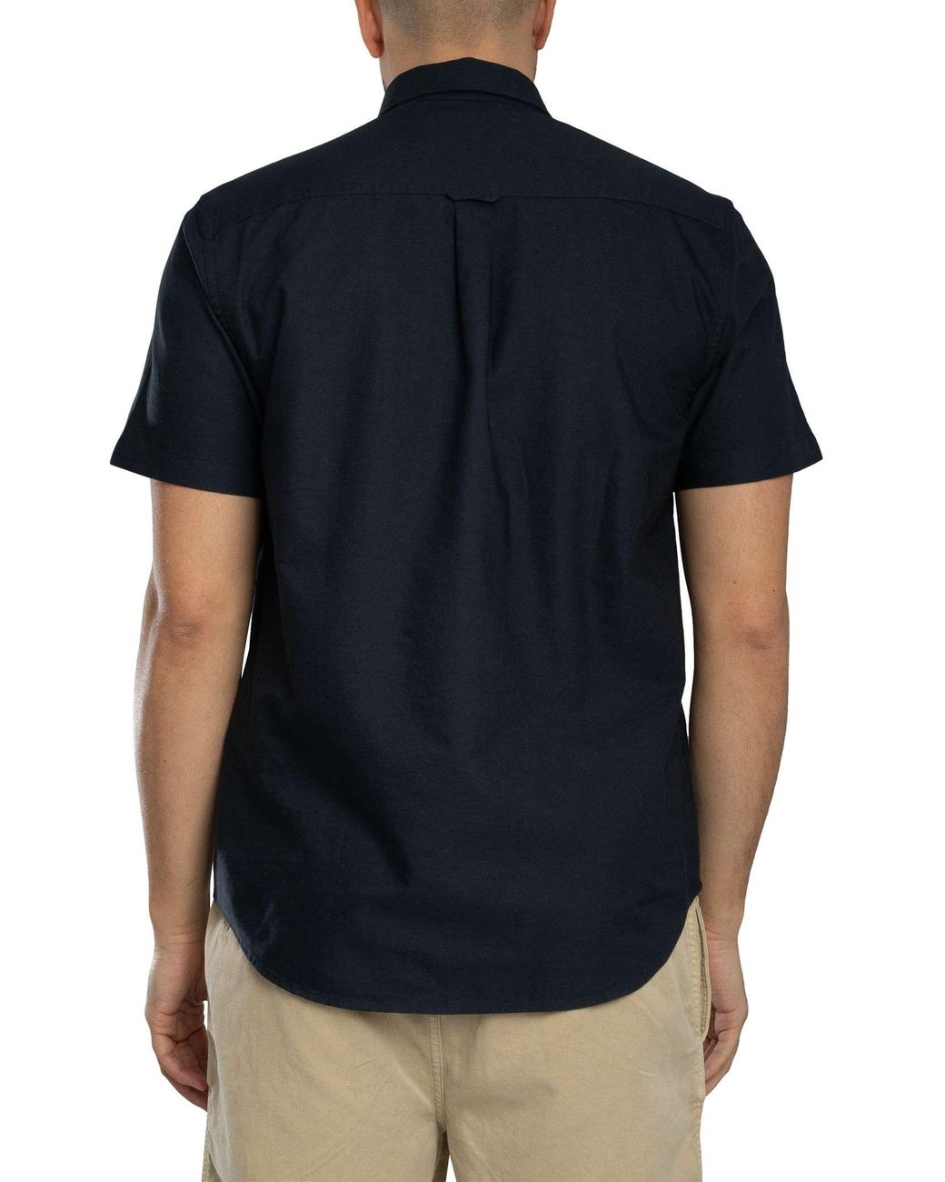 Lyle & Scott Black Short Sleeved Oxford Shirt for men