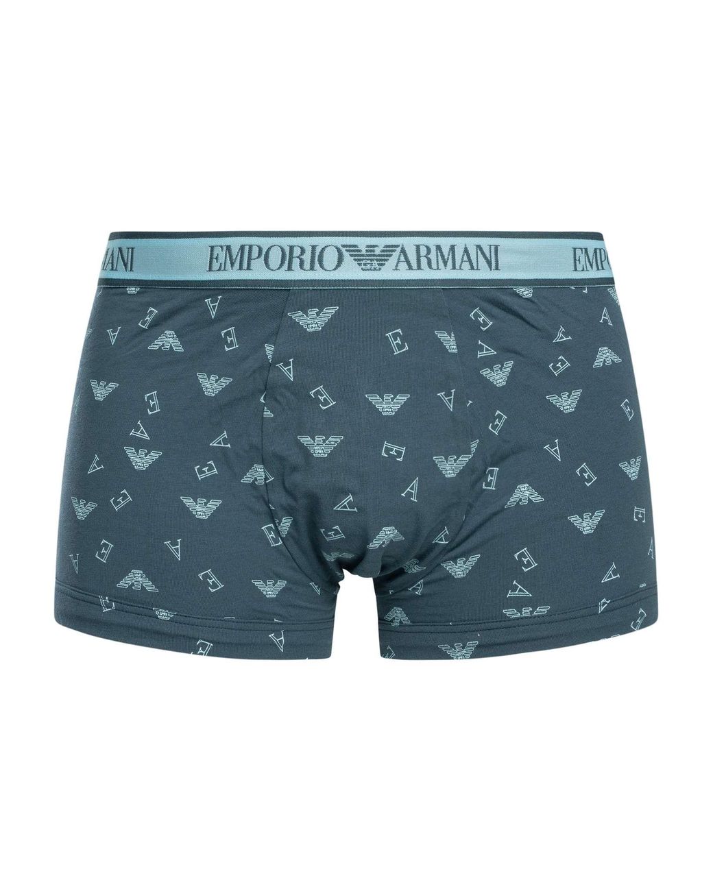 Emporio Armani Blue 3 Pack Trunks for men